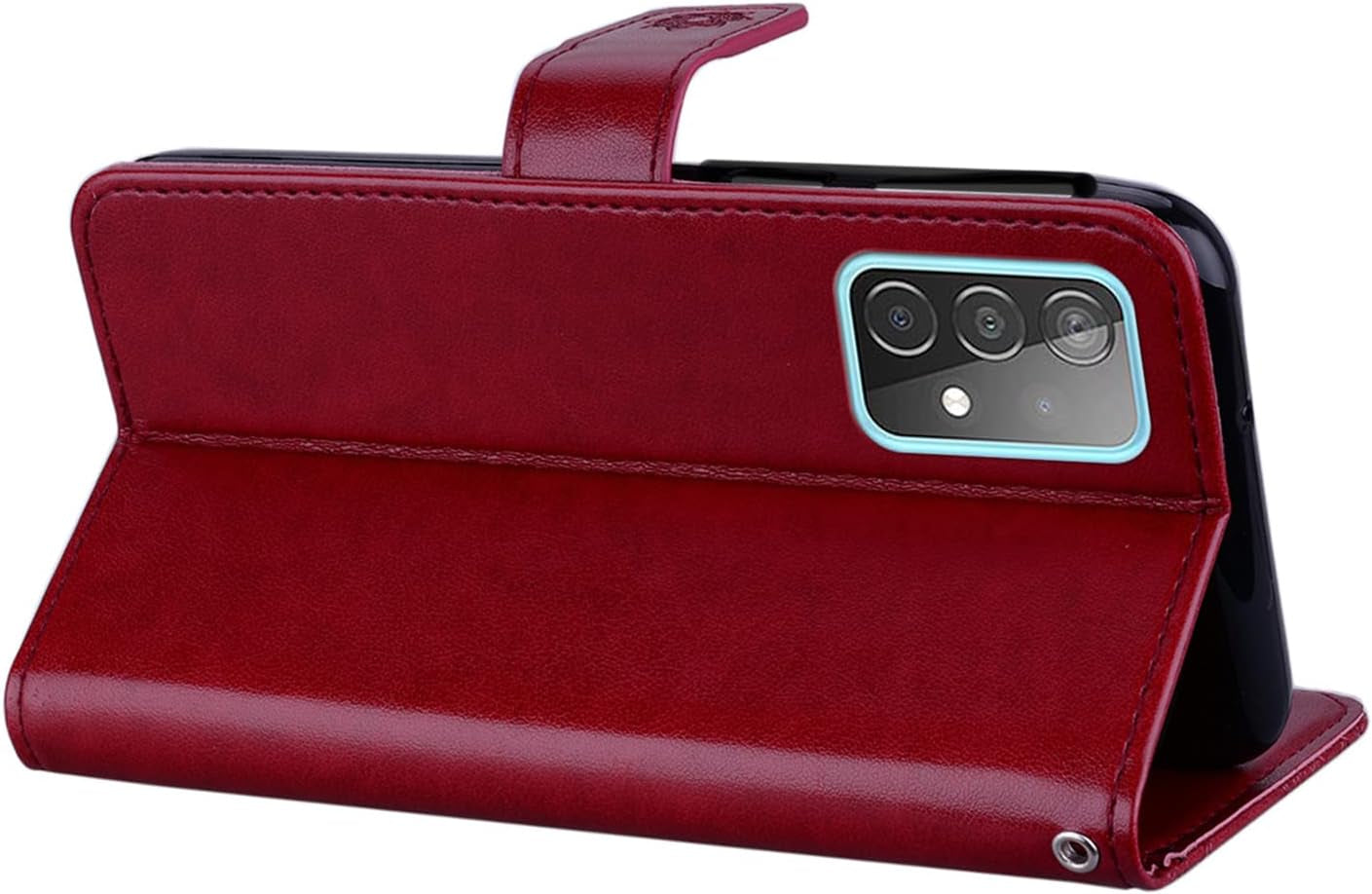 Case Compatible with Samsung Galaxy A53 5G Bling Diamand PU Leather Wallet Phone Case with Wsrist String Full Body Protective Flip Ultra Case for Samsung Galaxy A53 5G Owl Brown YK