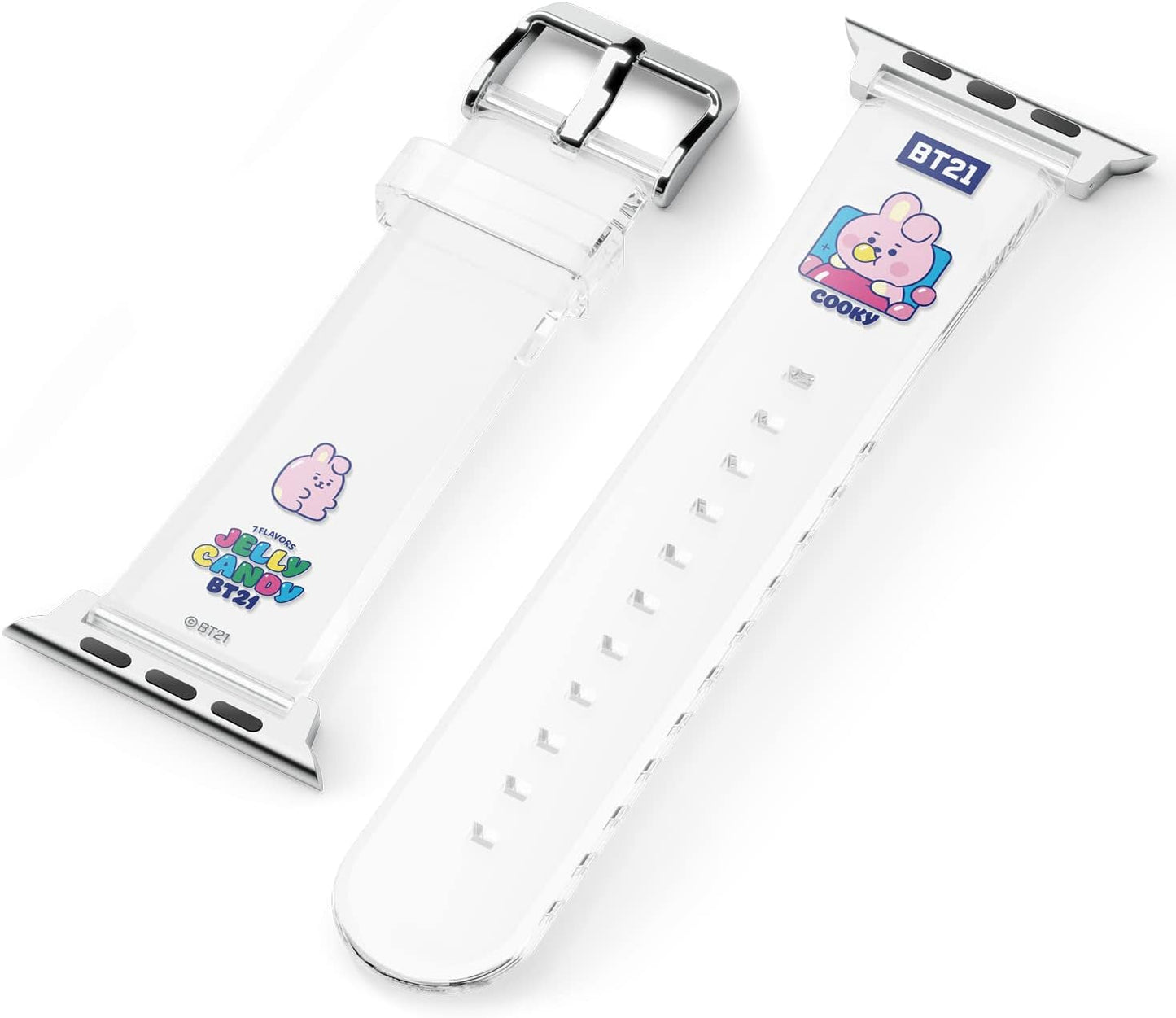 Elago BT21 Band Compatible with Apple Watch Band 38Mm 40Mm 41Mm 42Mm 44Mm 45Mm 49Mm Compatible with Iwatch Series Ultra2/Ultra/Se/9/8/7/6/Se/5/4/3/2/1, Soft Protective Strap [Official Merchandise]