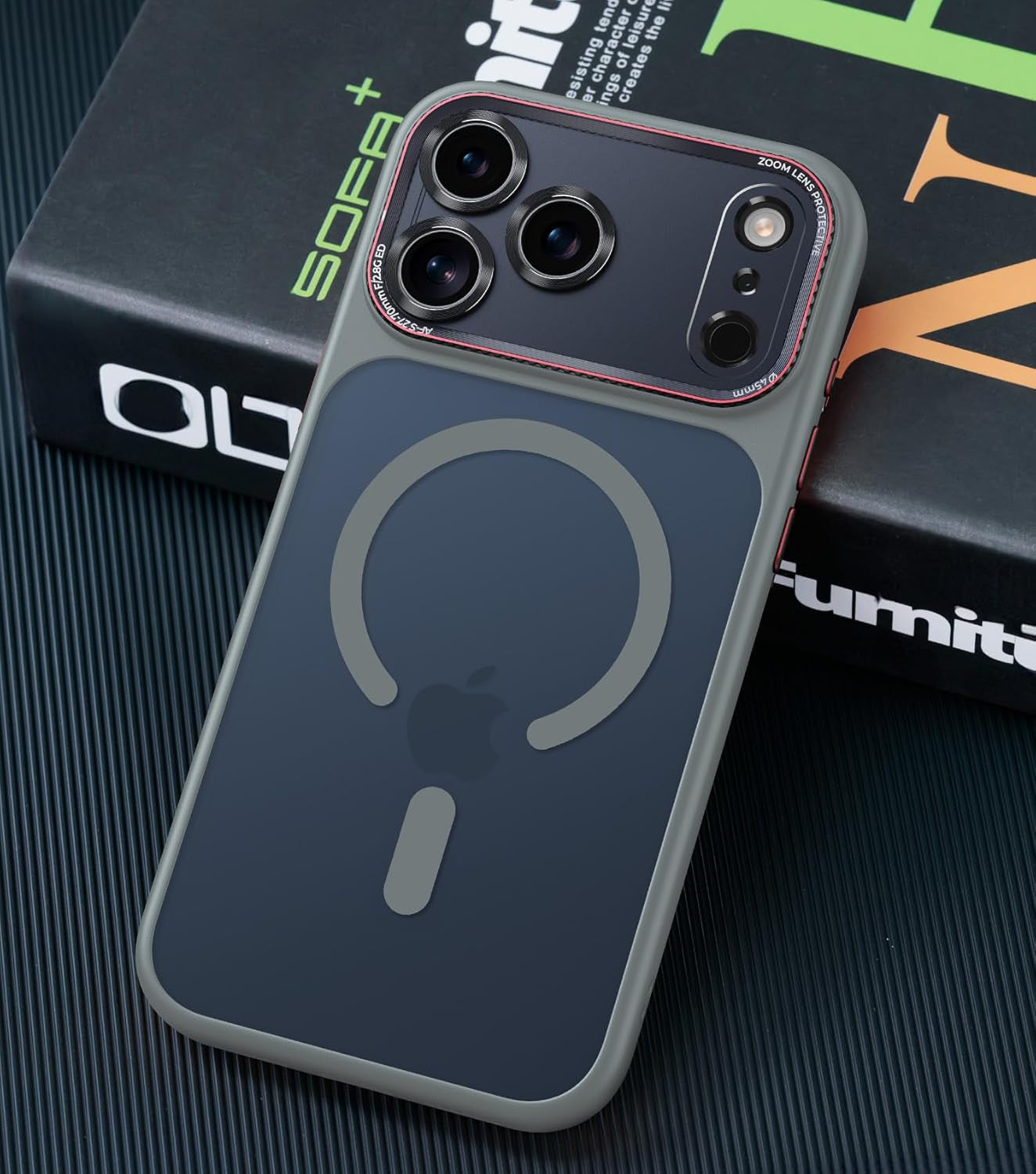 Magnetic for Iphone 17 Pro Max Case with Integrated Camera Protection, [Seamless Work with Magsafe] [Military Grade Shockproof] [Covered Camera Control Button] Case for Iphone 17 Pro Max 6.9'', Orange