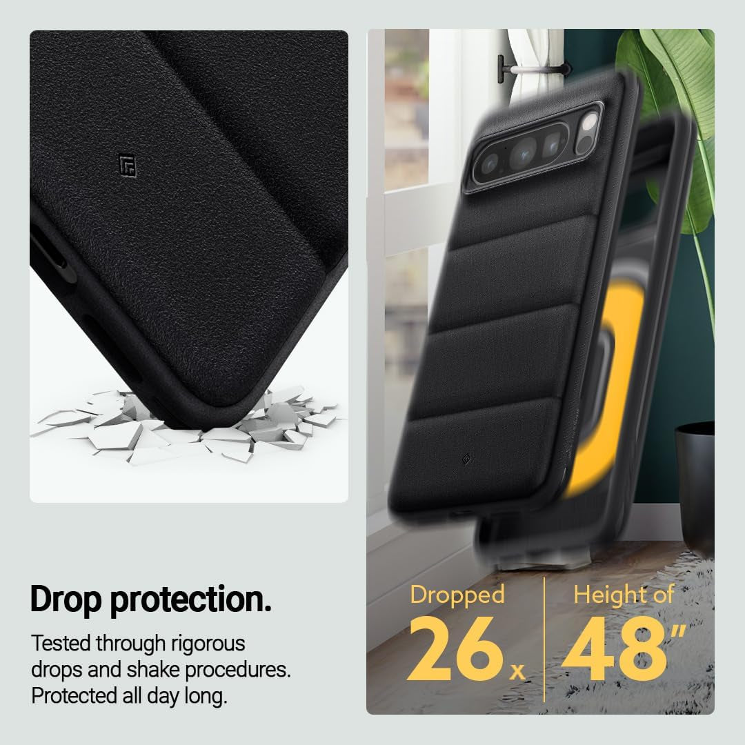 Caseology Athlex Grippable Protective Case Compatible with Google Pixel 8 Pro Case 5G [Military Grade Drop Tested](2023) - Active Black  Spigen   
