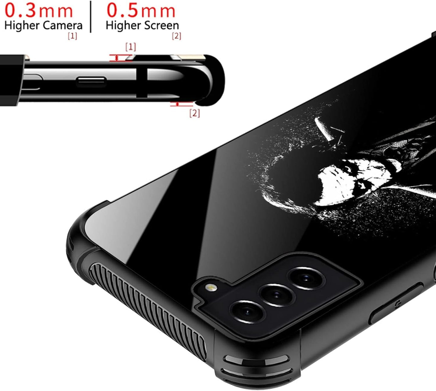 Compatible with Samsung Galaxy S22 plus Case,Watching You Anime Pattern Design Shockproof Non-Slip Case for Samsung Galaxy S22 Plus