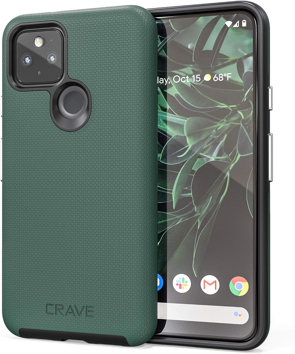 Crave Pixel 5 Case, Dual Guard Protection Series Case for Google Pixel 5 - Red  Crave Forest Green  