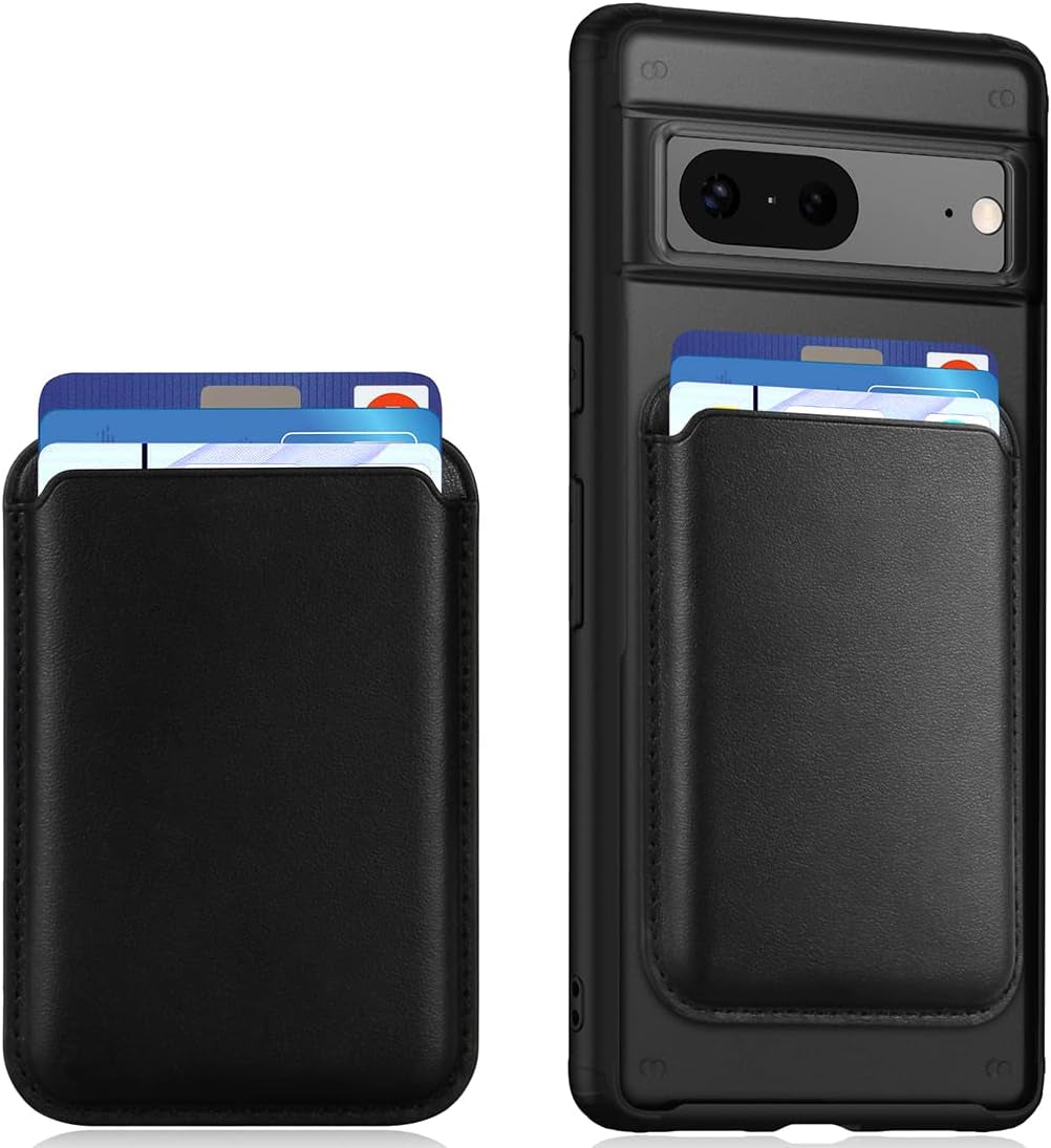 Magnetic Case for Google Pixel 7, Transparent and Yellow Resistant,Compatible with Magsafe,Slim Fit Shockproof Protective Phone Case for Pixel 7 Case (2022) (Clear)  TIANNIUKE Black Pixel 7 Case+Wallet 