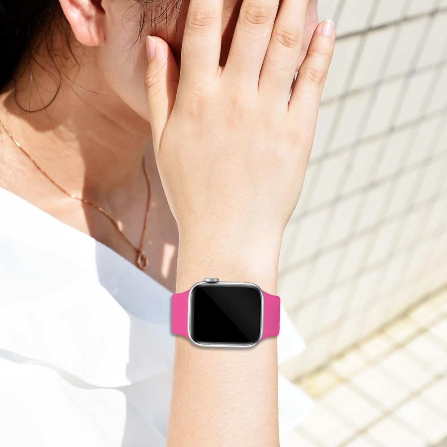 Bands Compatible with Apple Watch Band 38Mm 40Mm 41Mm 42Mm 44Mm 45Mm 49Mm for Women Men,Silicone Iwatch Bands Replacement Strap Wristbands for Iwatch Series 9 8 7 6 5 4 3 2 1 SE Ultra.