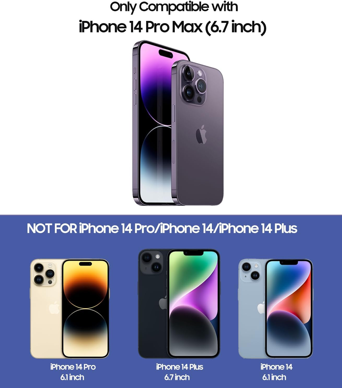 LEKEVO for Iphone 14 Pro Max Case, Compatible with Magsafe, Built-In Camera Lens Protector, Logo View, Magnetic Shockproof Slim Thin Phone Cover, Black  LEKEVO   