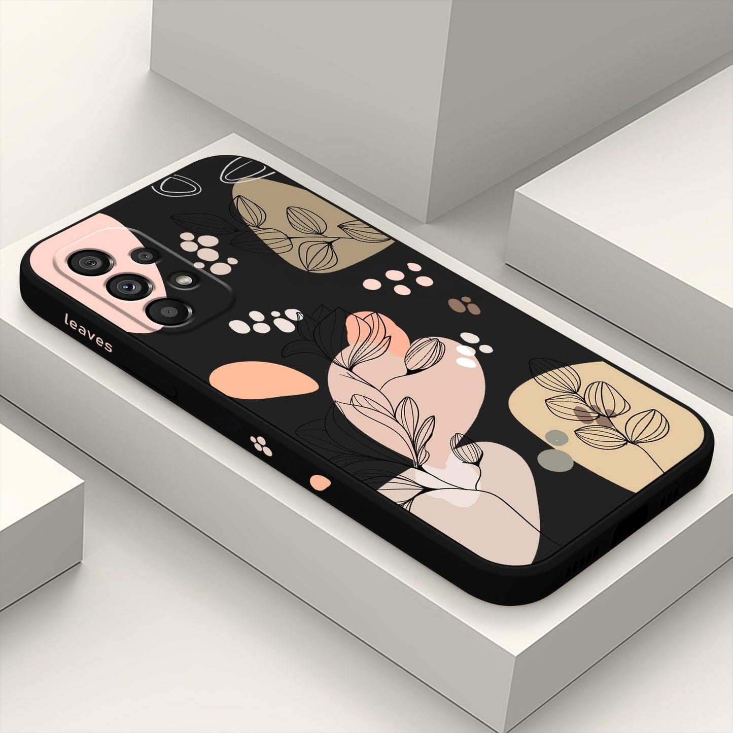 For Samsung Galaxy A53 5G Case Side Creative Design Soft Silicone Drop Protective Flower Case for Samsung A53 5G-Astronaut White