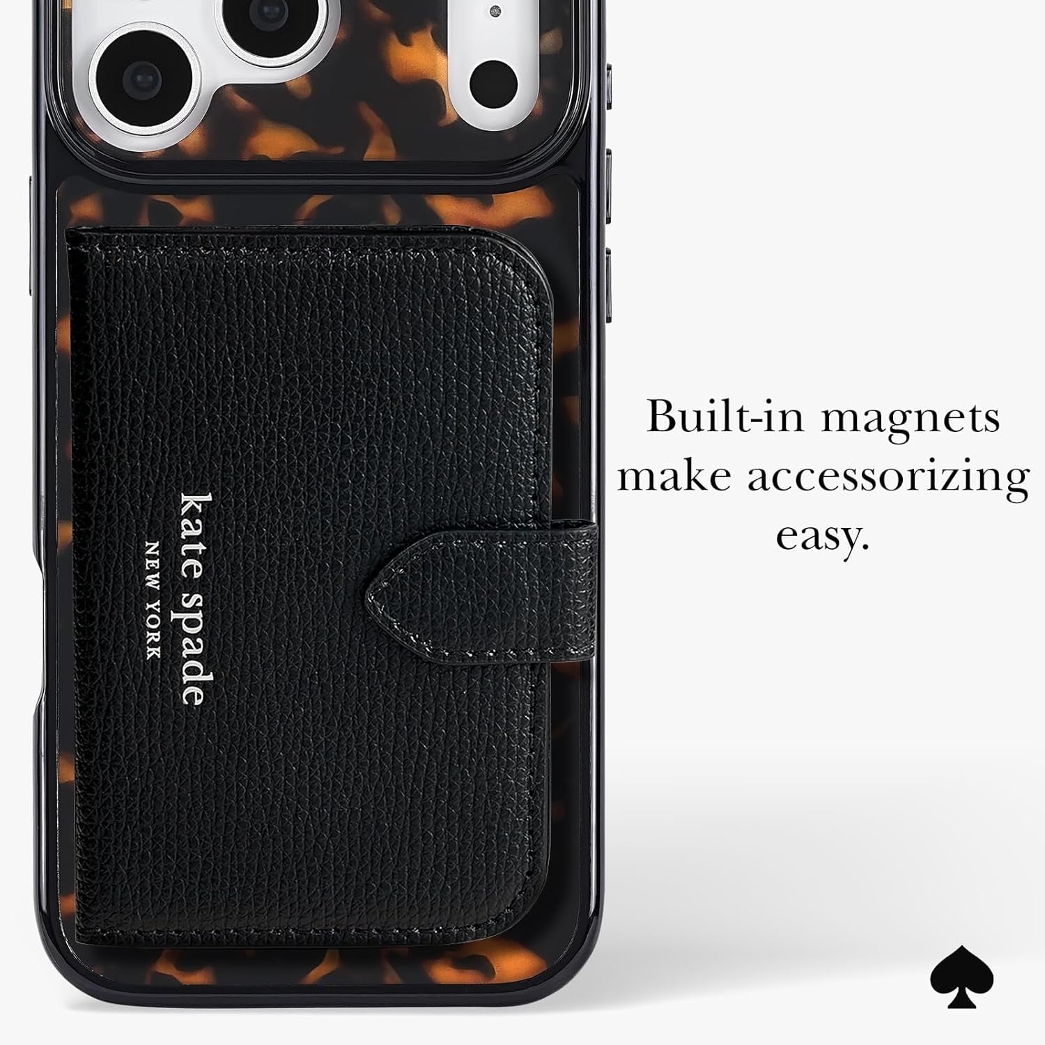 Kate Spade New York Iphone 17 Pro Max Case - Compatible with Magsafe - Designer Phone Case - Tortoise