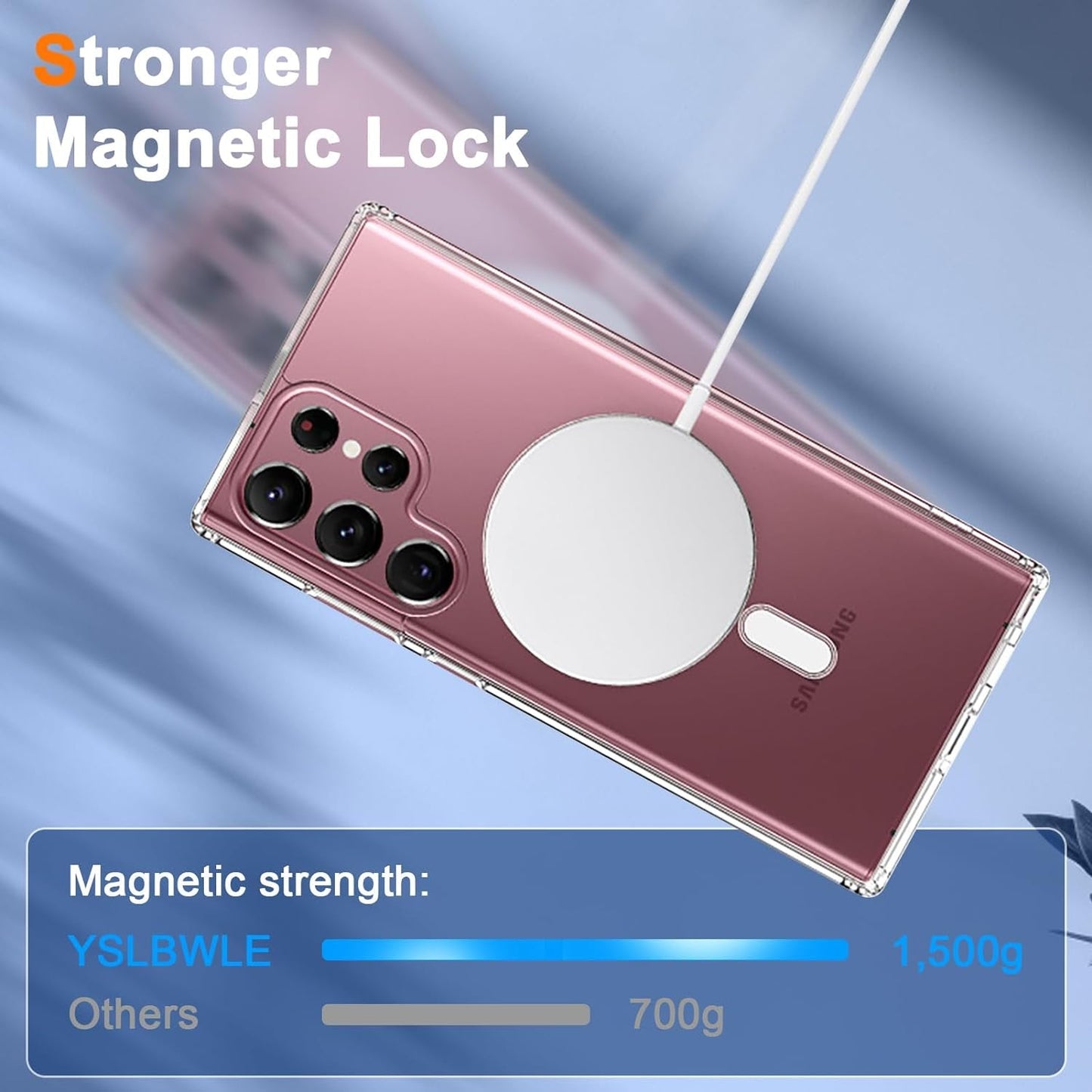 For Galaxy S22+ / S22 plus Case Clear,[Compatible with Magnetic],[10 FT Military Grade Drop Protection][Anti Yellowing] Slim Soft TPU Phone Case for S22+Plus-Clear 14-Sam S22P-01