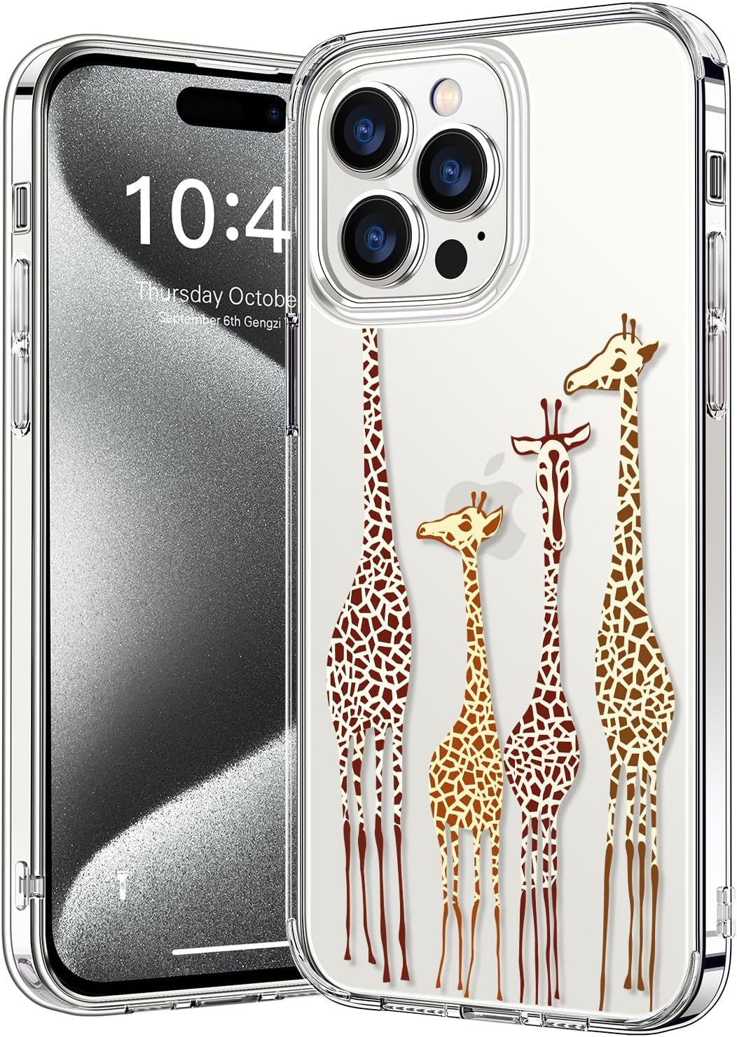 Bicol Compatible with Iphone 15 Pro Case,Crystal Clear Cover with Fashionable Designs for Girls Women,Slim Fit Shockproof Protective Acrylic Phone Case 6.1 Inch,Beautiful Elephant  bicol   