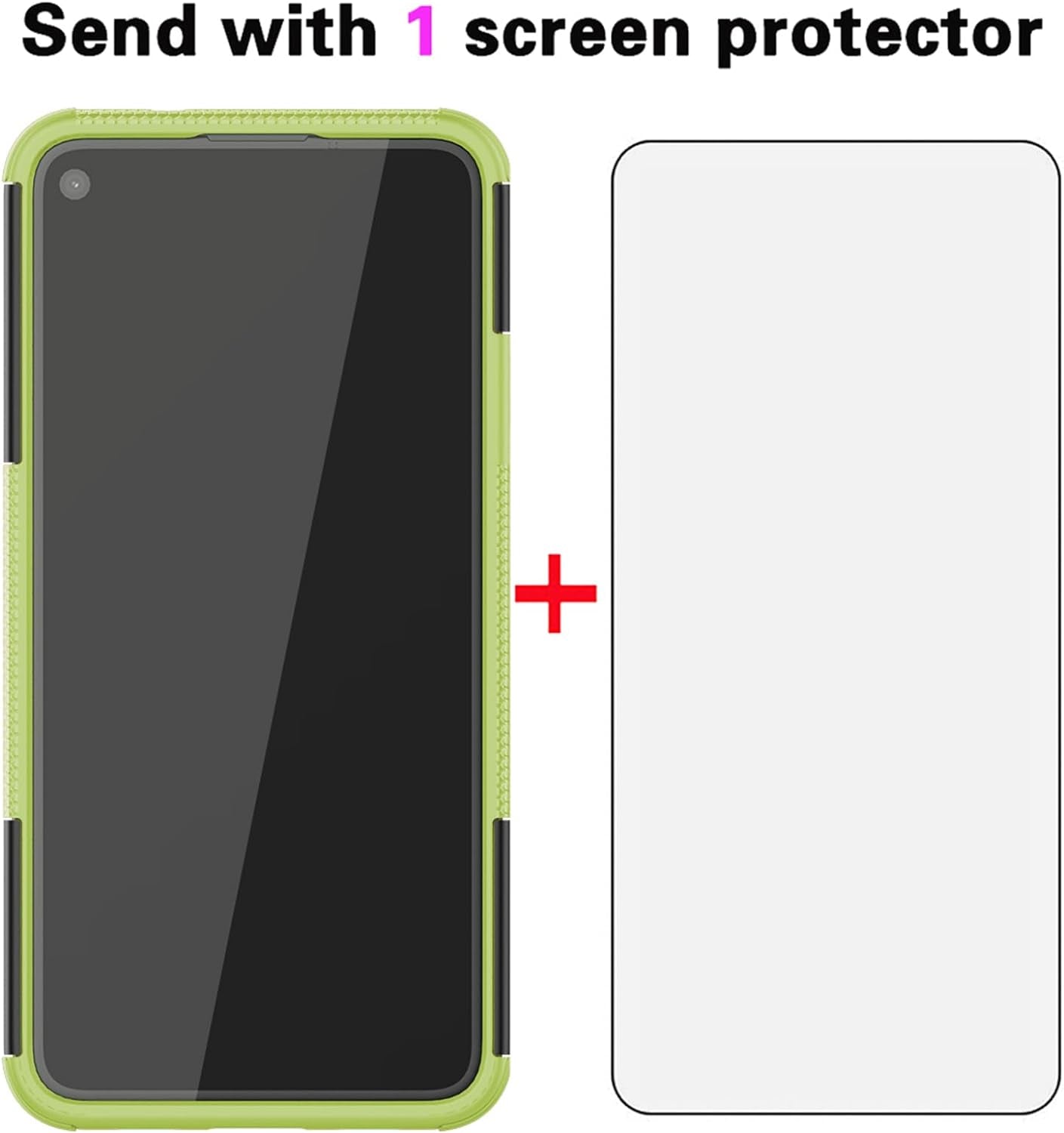 Asuwish Phone Case for Google Pixel 4A 5G 6.2 with Tempered Glass Screen Protector and Slim Stand Hybrid Heavy Duty Rugged Protective Cell Cover Pixel4A5G UW Pixel4A 5G Pixle A4 G5 4A5G Women Green  Asuwish   