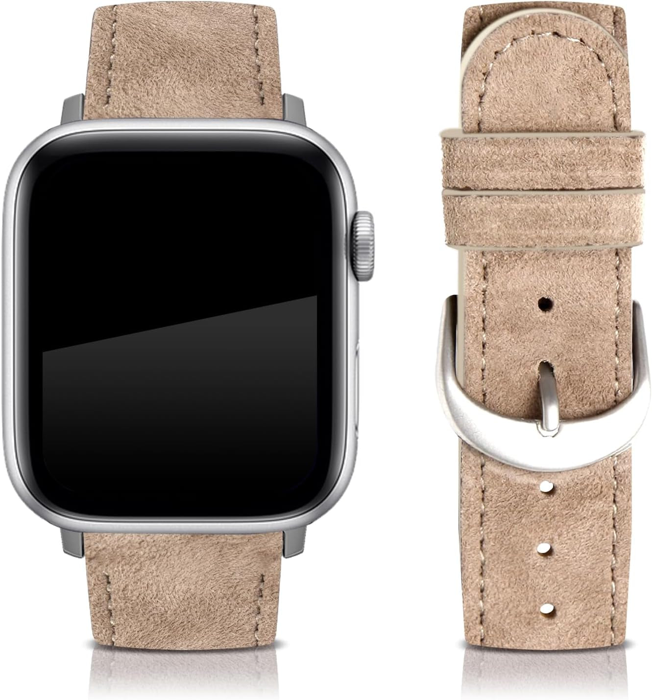 Designer Luxury Band Compatible with Apple Watch Band 45Mm 44Mm 42Mm 49Mm 38Mm 40Mm 41Mm Women Men, Soft Leather Strap Replacement Wristbands for Apple Watch Ultra and Iwatch 9 8 7 6 5 4 3 2 1 SE