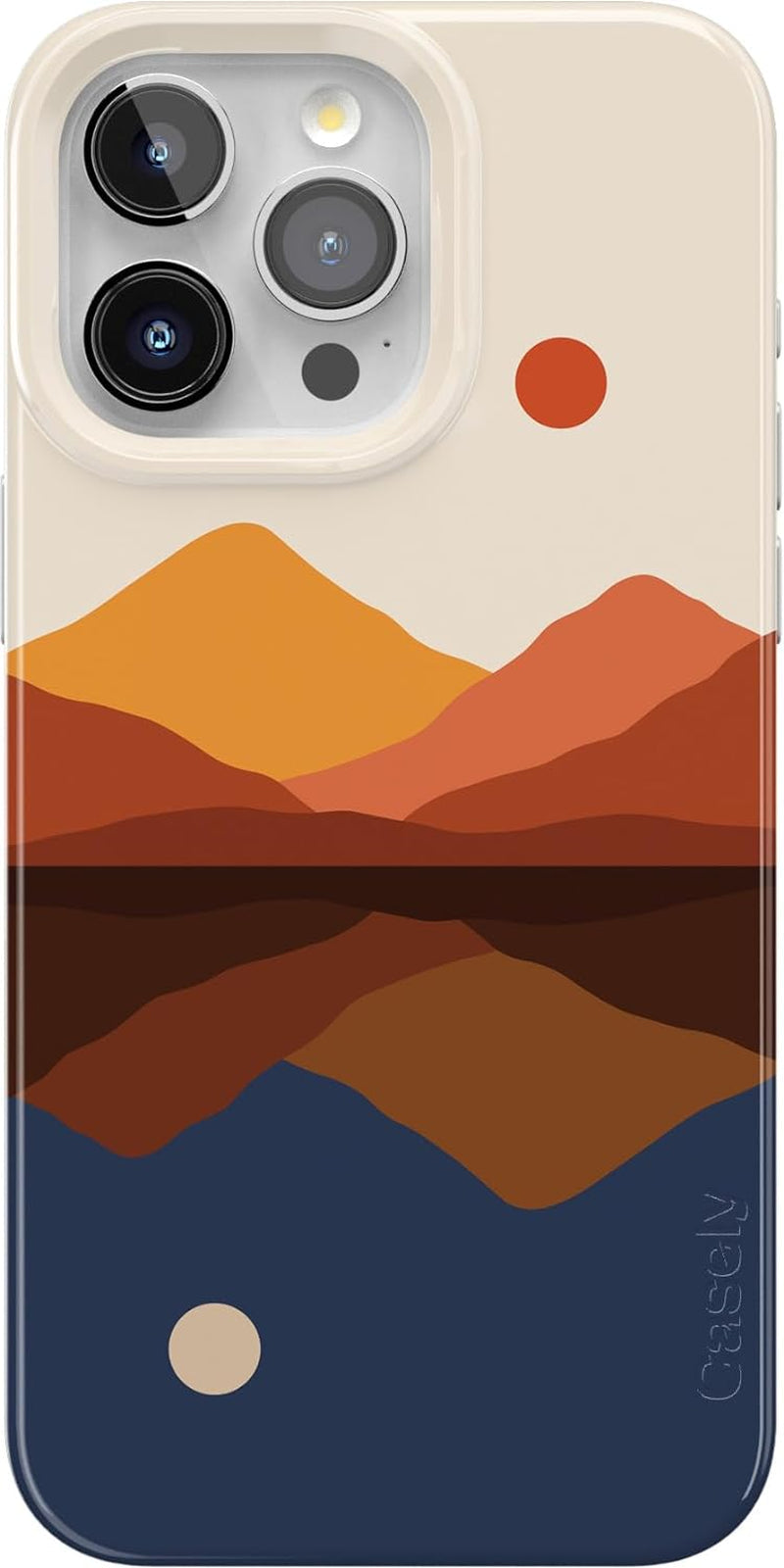 Casely Iphone 15 Pro Case | Field of Flowers | Pastel Floral | Classic Case | Compatible with Magsafe and Action Button  Casely 00 Opposites Attract | Day  Night Mountains  