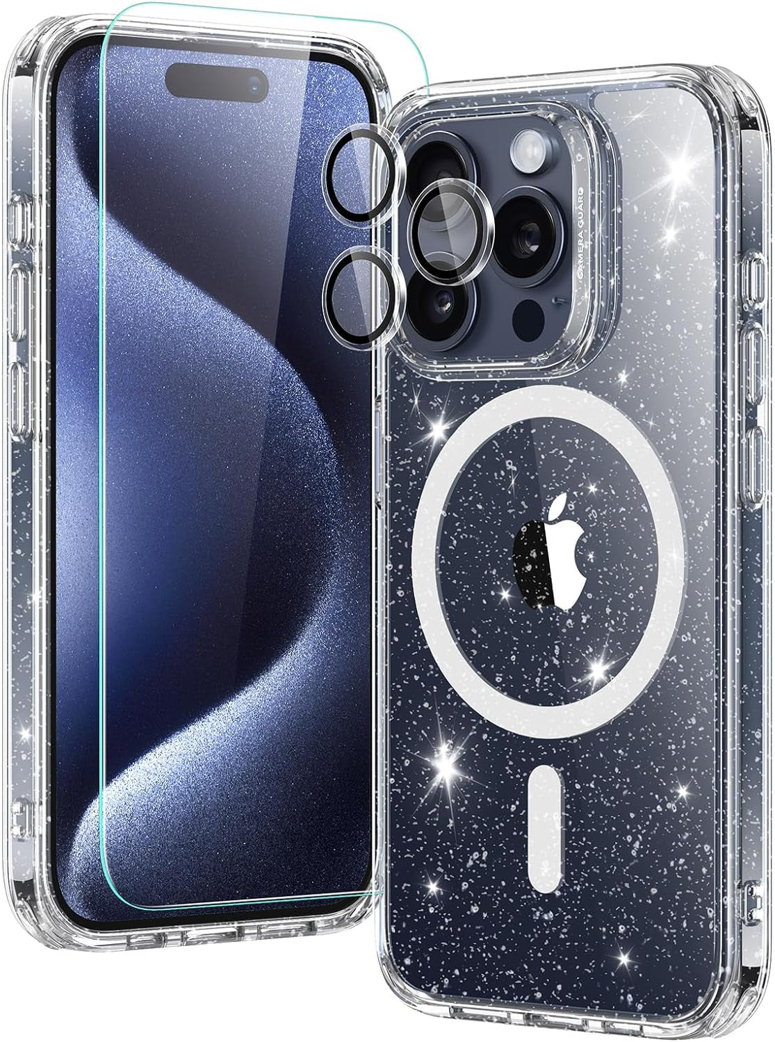 ESR for Iphone 14 Case/Iphone 13 Case, Compatible with Magsafe, Shockproof Military-Grade Protection, Air-Guard Corners, Magnetic Phone Case for Iphone 14/13, Air Armor Magnetic Case (Halolock),Black  Electronic Silk Road Corp   