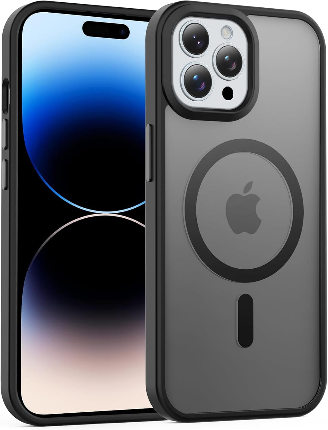 Temdan for Iphone 17 Pro Max Case Clear with Screen Protector, Compatible with Magsafe, Anti-Yellowing, Military-Grade Protection, Shockproof Slim Magnetic Phone Case Cover, Transparent