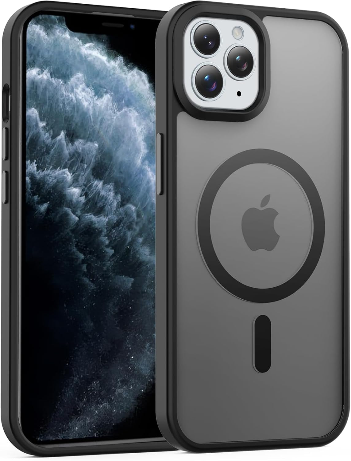 Temdan for Iphone 17 Pro Max Case Clear with Screen Protector, Compatible with Magsafe, Anti-Yellowing, Military-Grade Protection, Shockproof Slim Magnetic Phone Case Cover, Transparent