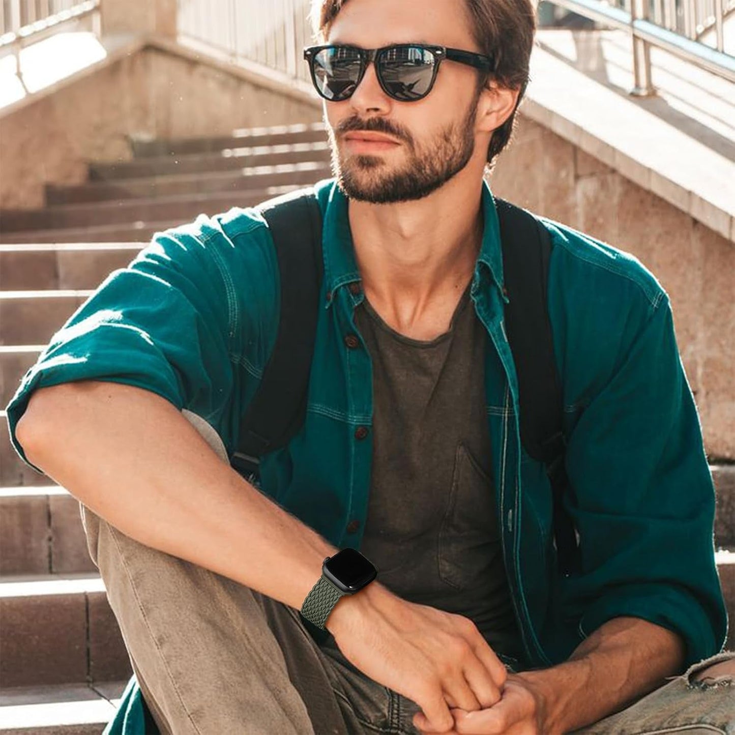 Braided Bands Compatible with Apple Watch Band 38Mm 40Mm 41Mm 42Mm 44Mm 45Mm 49Mm Women Men, Adjustable Stretchy Soft Nylon Strap for Iwatch Series 9 8 7 6 5 4 3 2 1 SE Ultra/Ultra 2