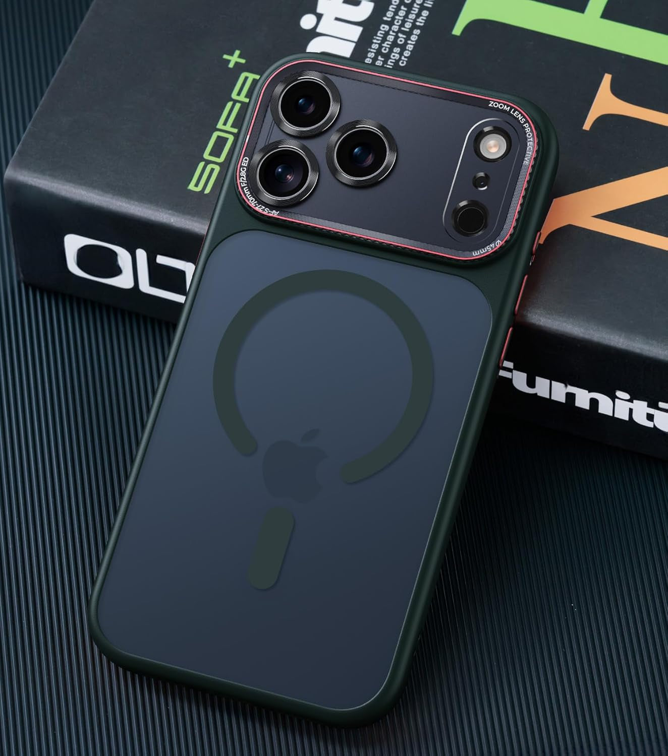 Magnetic for Iphone 17 Pro Max Case with Integrated Camera Protection, [Seamless Work with Magsafe] [Military Grade Shockproof] [Covered Camera Control Button] Case for Iphone 17 Pro Max 6.9'', Orange