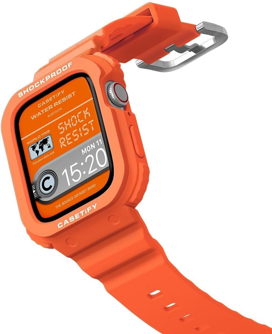 Casetify Bounce Odyssey Watch Band Compatible with Apple Watch - 40Mm/41Mm/44Mm/45Mm - Black/Silver/Bubble Gum/Electric Blue