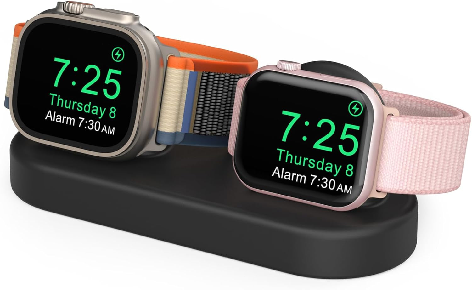 Delidigi Dual Iwatch Charger Stand and Magnetic Braided Bands Compatible for Apple Watch Band Women 38Mm 40Mm 41Mm for Iwatch Series 9 8 7 6 SE 5 4 3 2 1