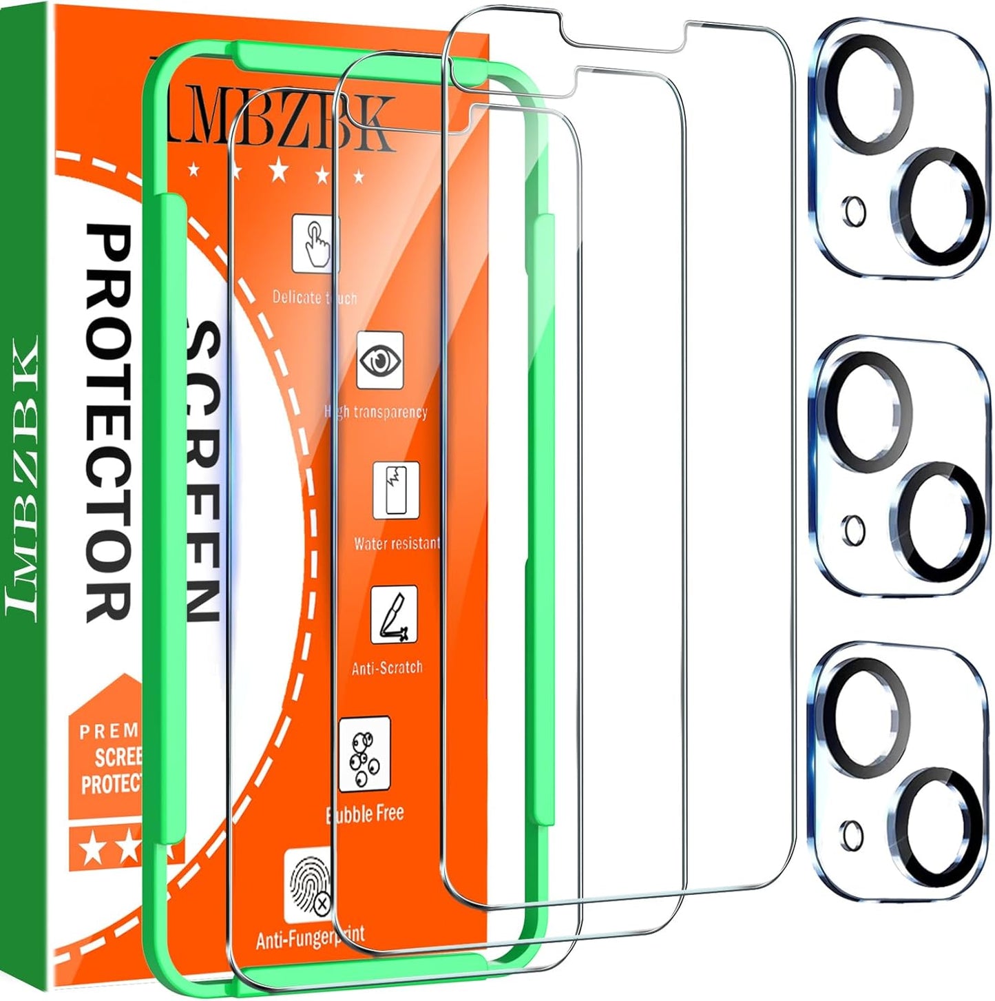 IMBZBK [Auto-Dust Removal] 3 Pack Privacy Screen Protector for Iphone 17 Pro Max [6.9 INCH] anti Spy Private Accessories, Case Friendly Film, Military Grade Tempered Glass 3 Camera Lens Protector