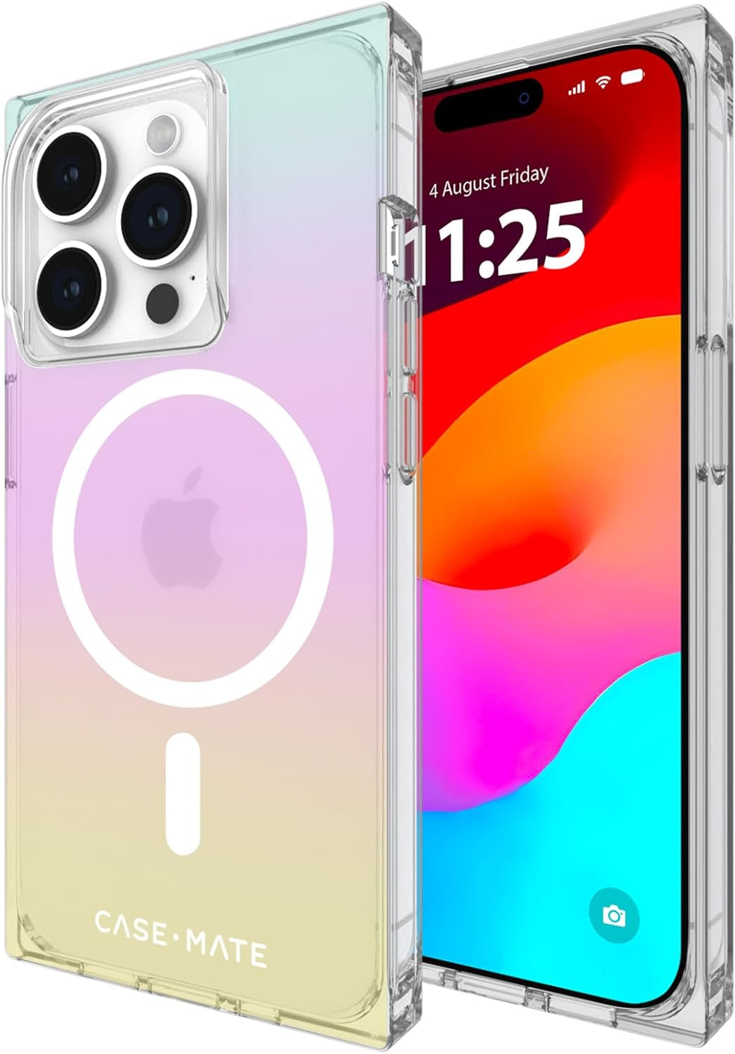 Case-Mate Iphone 15 Pro Case - Soap Bubble [12Ft Drop Protection] [Compatible with Magsafe] Magnetic Cover with Iridescent Swirl Effect for Iphone 15 Pro 6.1", Slim, Shockproof, Anti-Scratch Tech  Case-Mate   