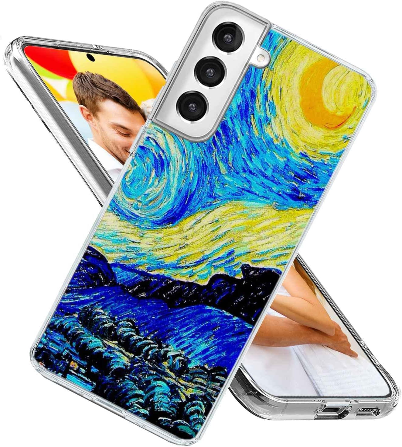 For Galaxy S22 plus Case,Samsung S22 plus Case for Girl Women Men, Shockproof Slim Soft TPU Clear Protective Phone Case Cover with Design for Galaxy S22+,Funny Sports Design Brown Football