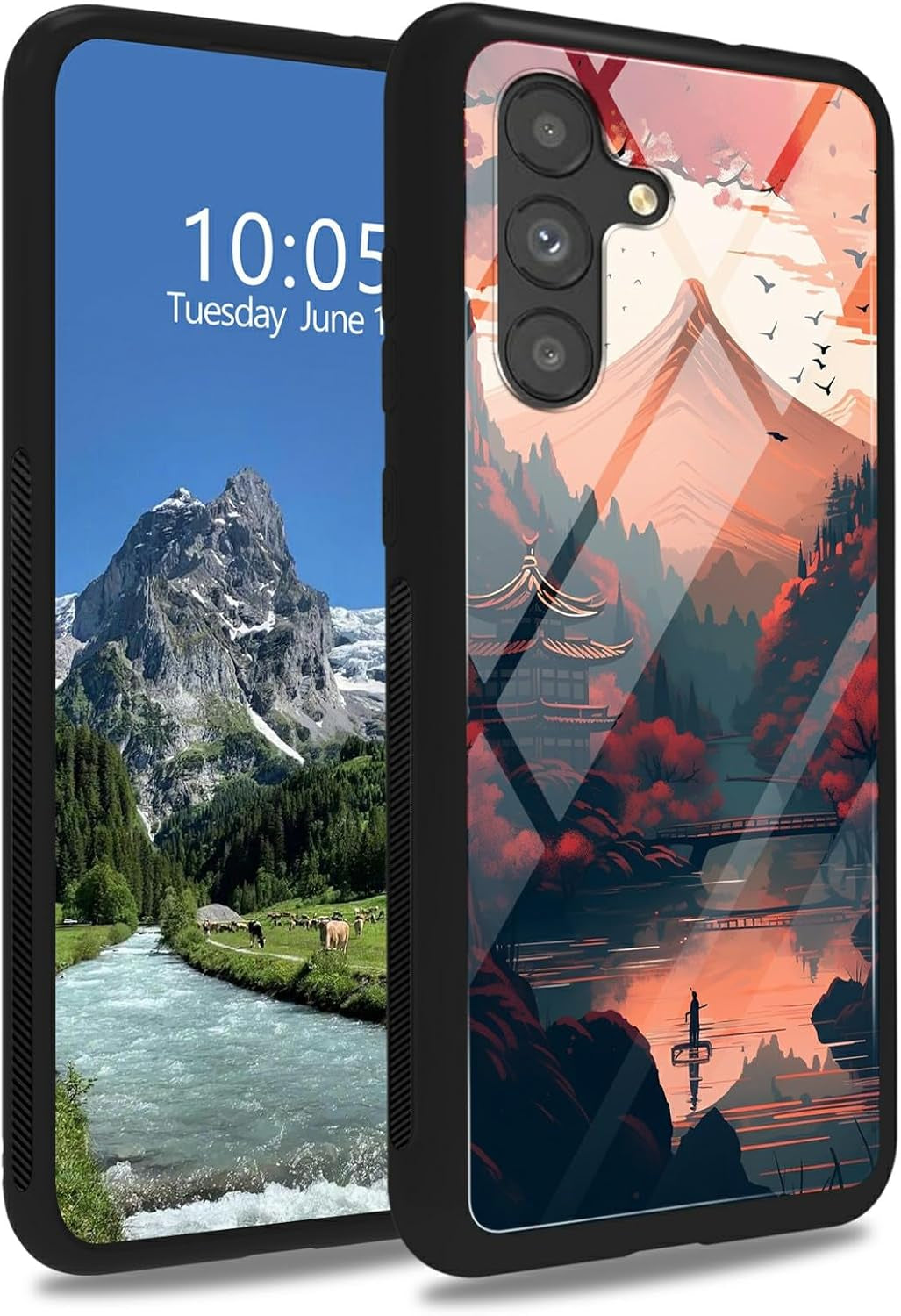 Case for Samsung Galaxy A14 5G,Galaxy A14 5G Case,Tempered Glass Back Cover Soft TPU Bumper Fashion Men Women Phone Case Shockproof Protective Cover for Samsung A14 5G,Astronaut