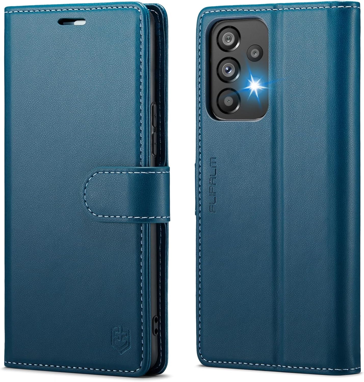 For Samsung Galaxy A53 5G Wallet Case with RFID Blocking Credit Card Holder, PU Leather Folio Flip Kickstand Protective Shockproof Cover Women Men for Samsung A53 Phone Case(Red)