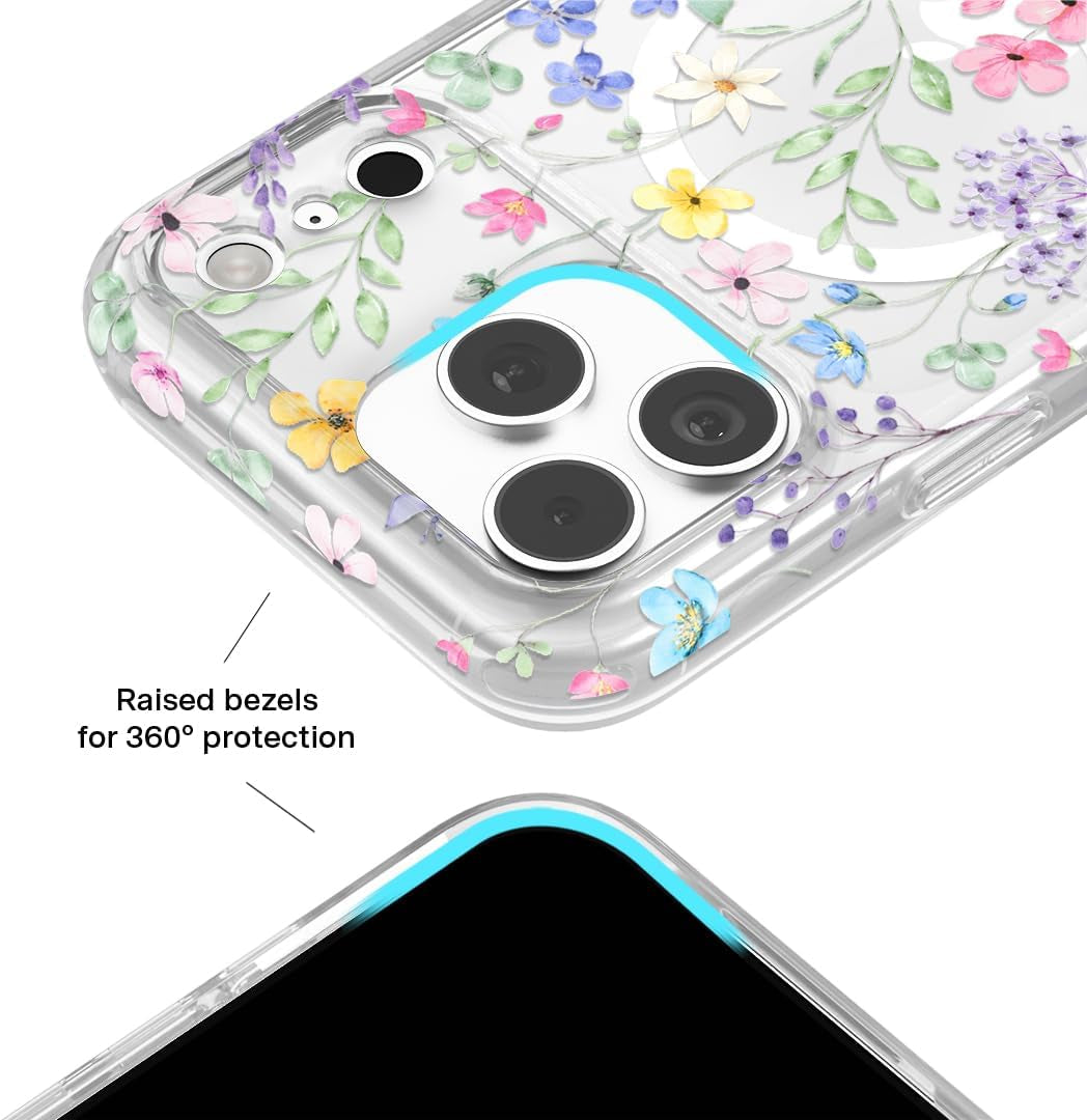 VELVET CAVIAR Case for Iphone 17 Pro Max | Compatible with Magsafe | 10Ft Drop Tested | Cute Girly Protective Designer Cases for Women | Enchanted Floral Wildflowers