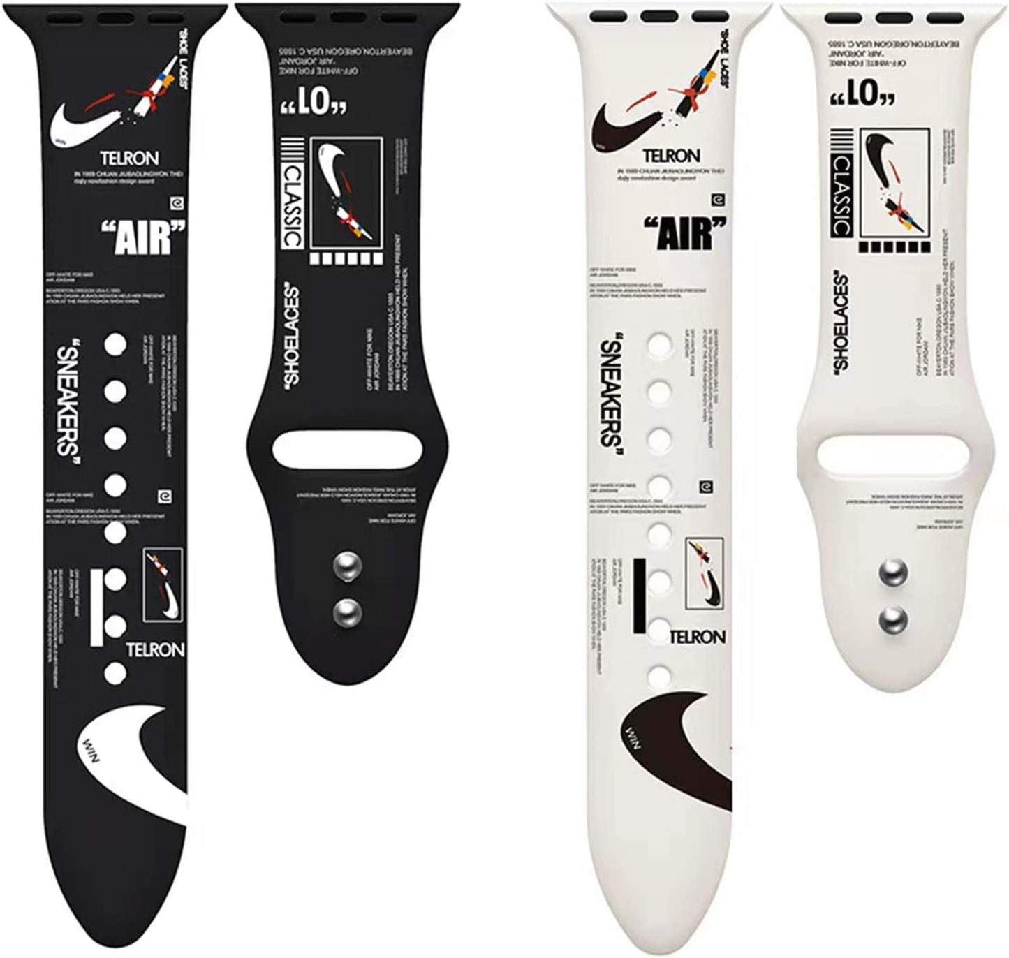 2 Pack Sport Silicone Band Compatible with Apple Watch Band 38Mm 40Mm 41Mm 42Mm 44Mm 45Mm 49Mm Iwatch Ultra 2/Ultra Series 9/8/7/6/5/4/3/2/1 Women Men