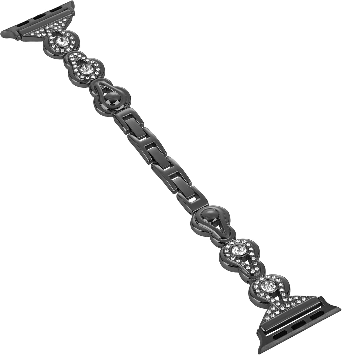 Bling Diamond Metal Band Compatible with Apple Watch Bands 38Mm 40Mm 41Mm 42Mm 44Mm 45Mm 49Mm, Dressy Women Jewelry Strap Lucky Gourd Bracelet for Iwatch Series 9 8 7 6 5 4 3 2 1 SE Ultra