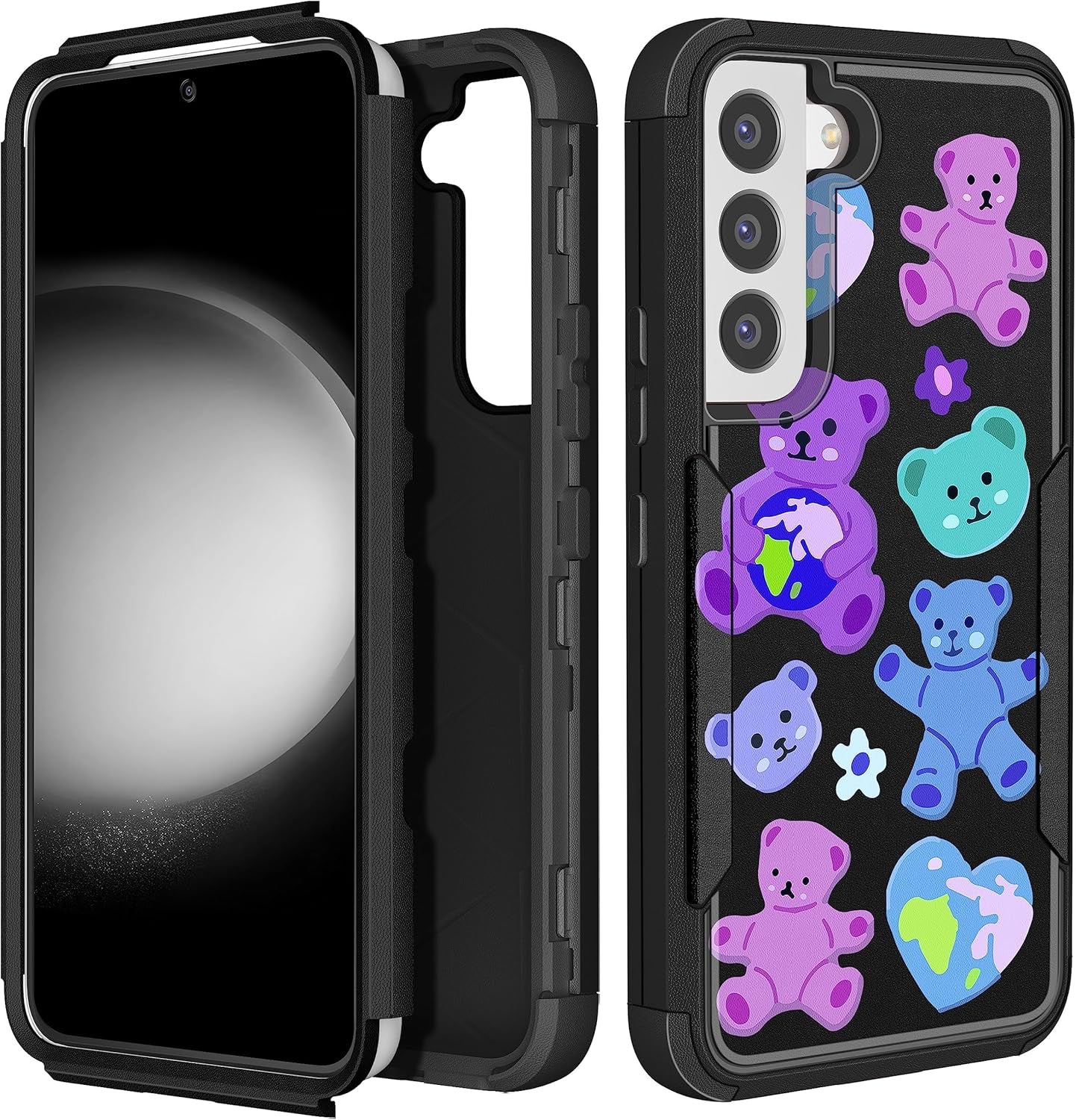 For Samsung Galaxy S22 Case Heavy Duty Protective Designer Strawberry Drop Tested Cute Cases for Men Women Girls Shockproof Protection Rugged Bumper Phone Cover for Galaxy S22 6.1"