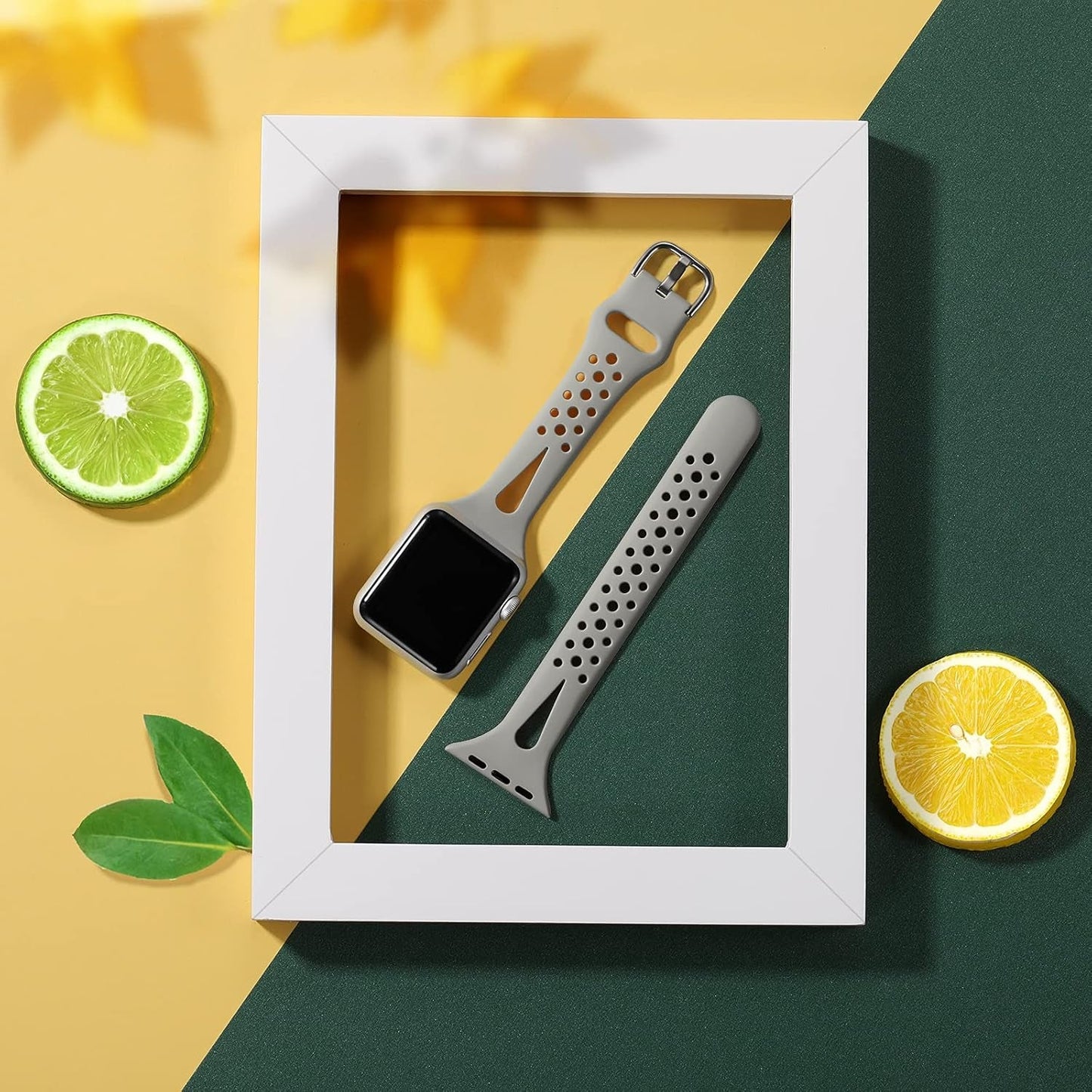 Getino Compatible with Apple Watch Bands 38Mm 40Mm 42Mm 44Mm Iwatch Band for Women Men, Soft Durable Breathable Thin Slim Narrow Band for Iwatch Series SE 6 5 4 3 2 1