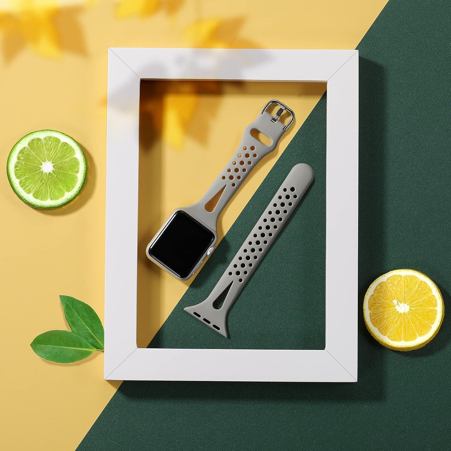 Getino Compatible with Apple Watch Bands 38Mm 40Mm 42Mm 44Mm Iwatch Band for Women Men, Soft Durable Breathable Thin Slim Narrow Band for Iwatch Series SE 6 5 4 3 2 1