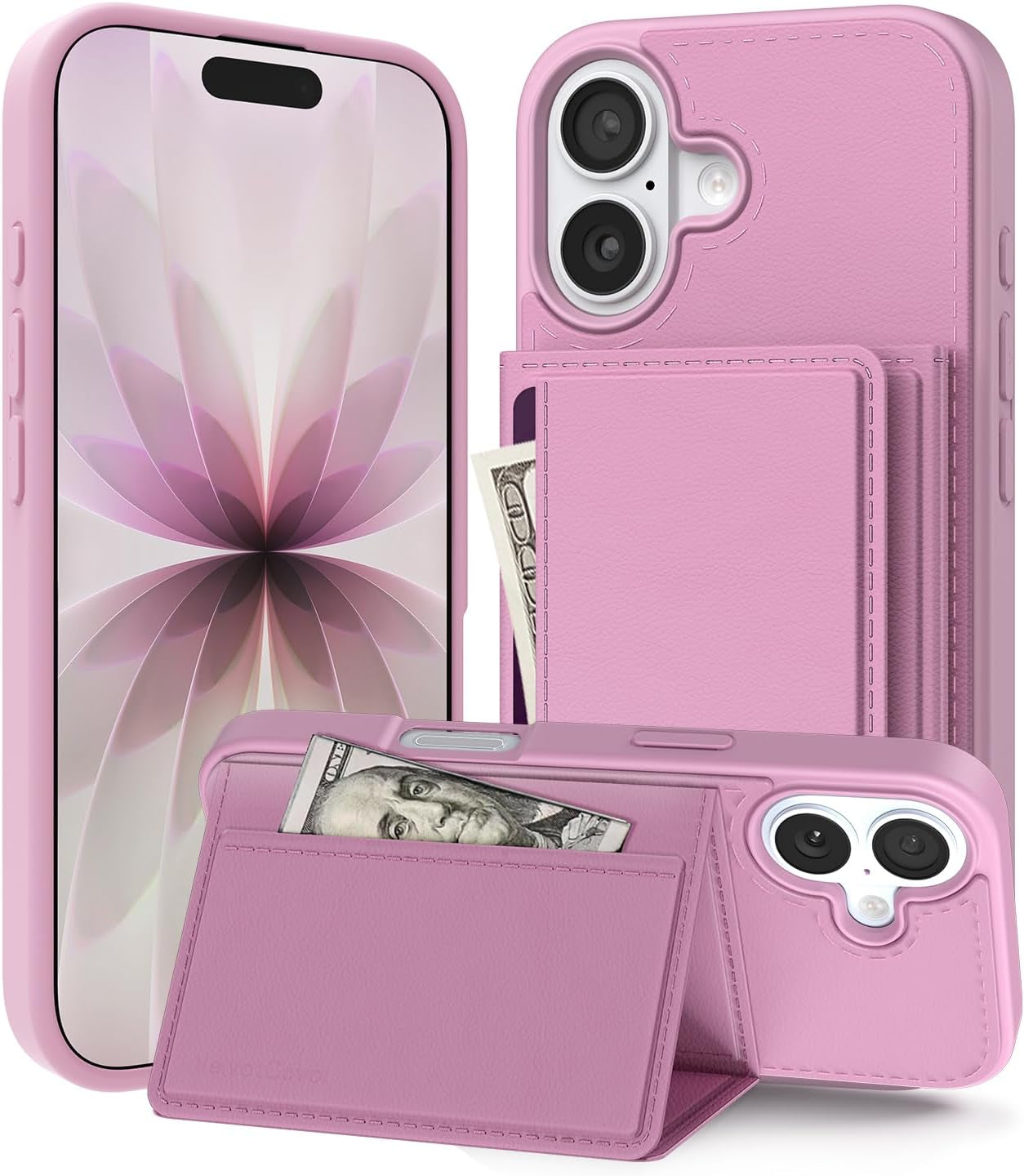 Designed for Iphone 17 Pro Max Case Wallet with Card Holder, [Magnetic Clasp Cover] [RFID Blocking Leather Protection] Shockproof Women Men Cases 6.9 Inch for Apple 17 Pro Max, Black