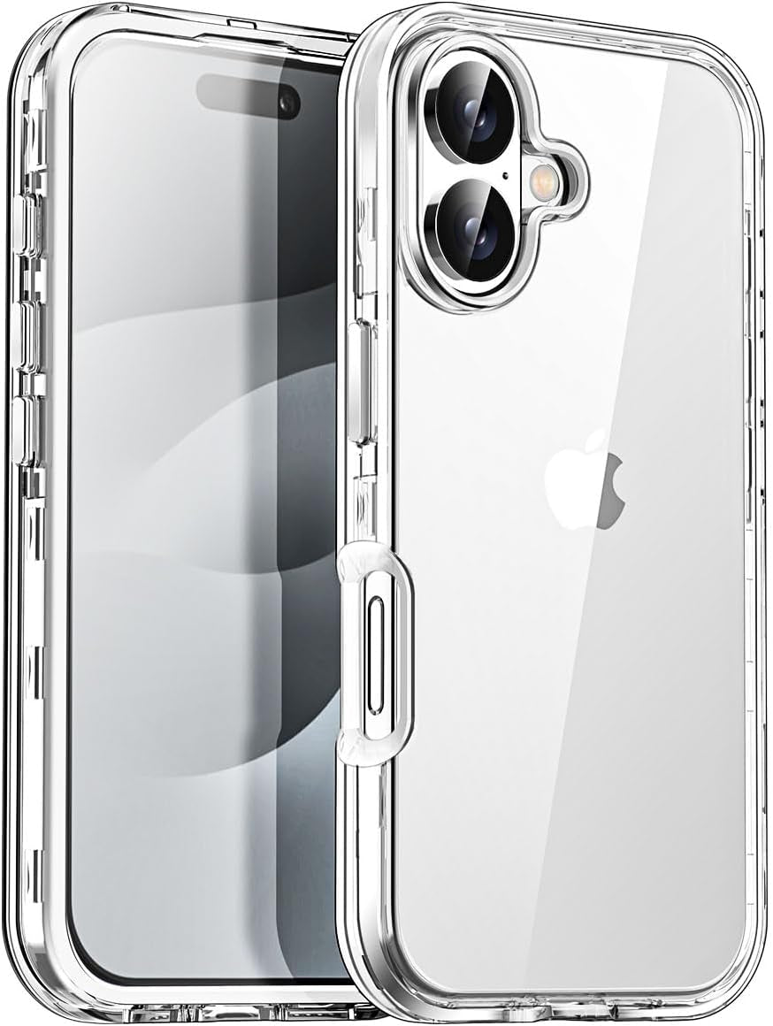 Aicase for Iphone 17 Pro Max Clear Case(6.9"),Heavy Duty Drop Protection Full Body Rugged Shockproof/Dust Proof 3-Layer Military Protective Tough Durable Phone Cover for Iphone 17 Pro Max 2025_59