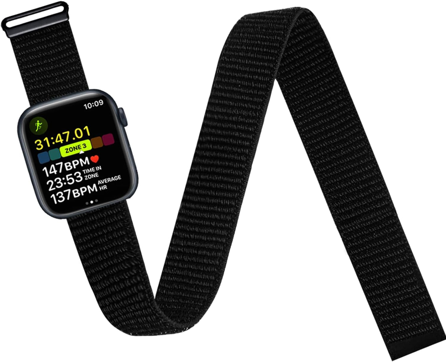 Ankle/Arm Band Compatible with Apple Watch 49Mm 45Mm 44Mm 42Mm 41Mm 40Mm 38Mm, Breathable Nylon Armband for Iwatch SE Ultra Series 9 8 7 6 5 4 3 2 1, Stretchy Ankle Strap for Women Men