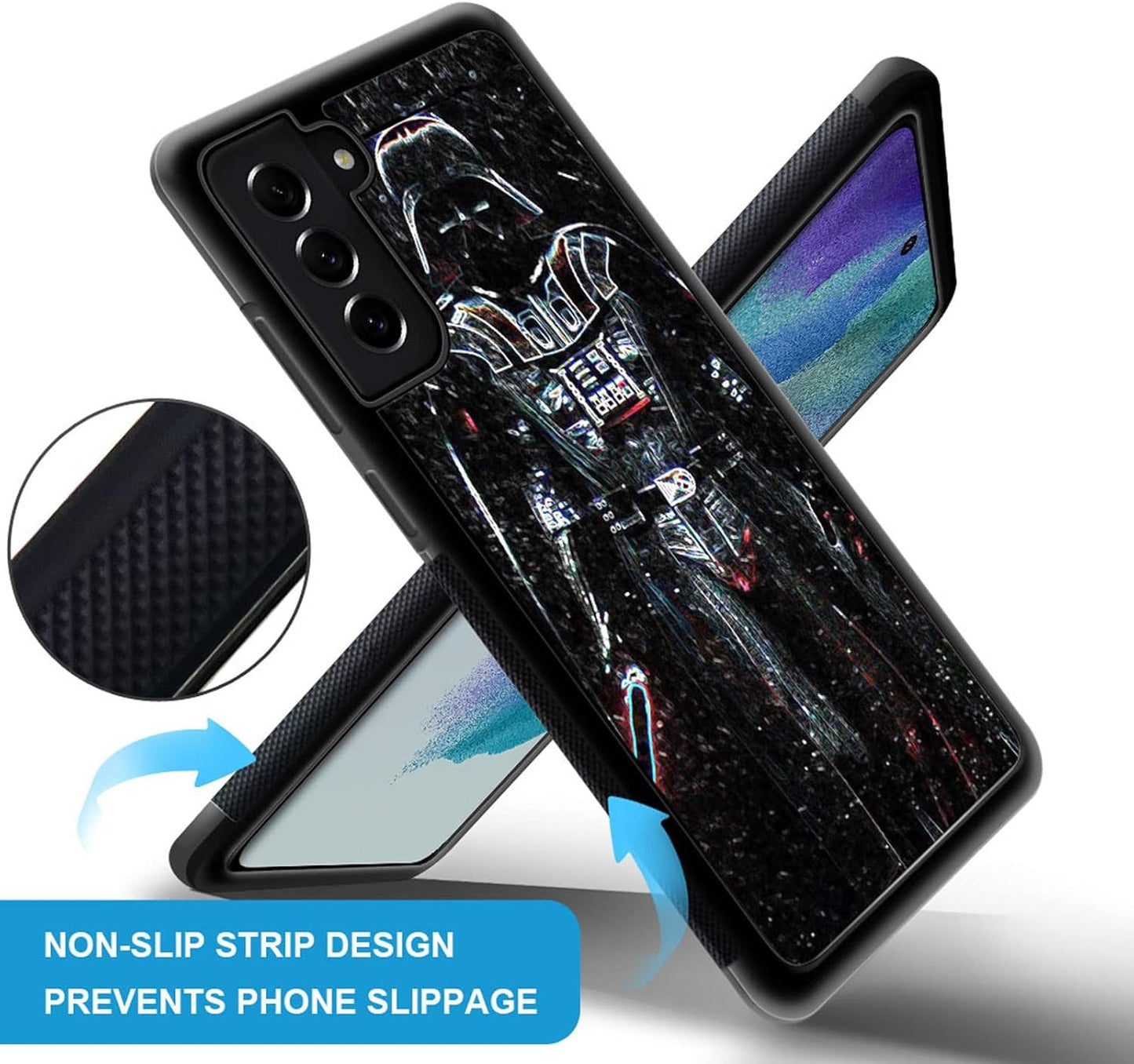 Compatible with Samsung Galaxy S22 plus Case with a Man with a Lightsaber Pattern Design Plastic Samsung Galaxy S22 plus Case TPU Bumper Protective Case Samsung Galaxy S22 Plus