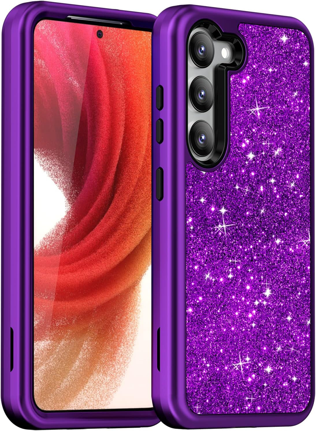 Aicase for Samsung Galaxy S23 plus Case Clear Full Body Rugged With[Tempered Screen Protector] Bumper Slim Soft Silicone Heavy Duty Protection Shockproof Cover for Samsung S23 plus Case 6.6" 2023_3