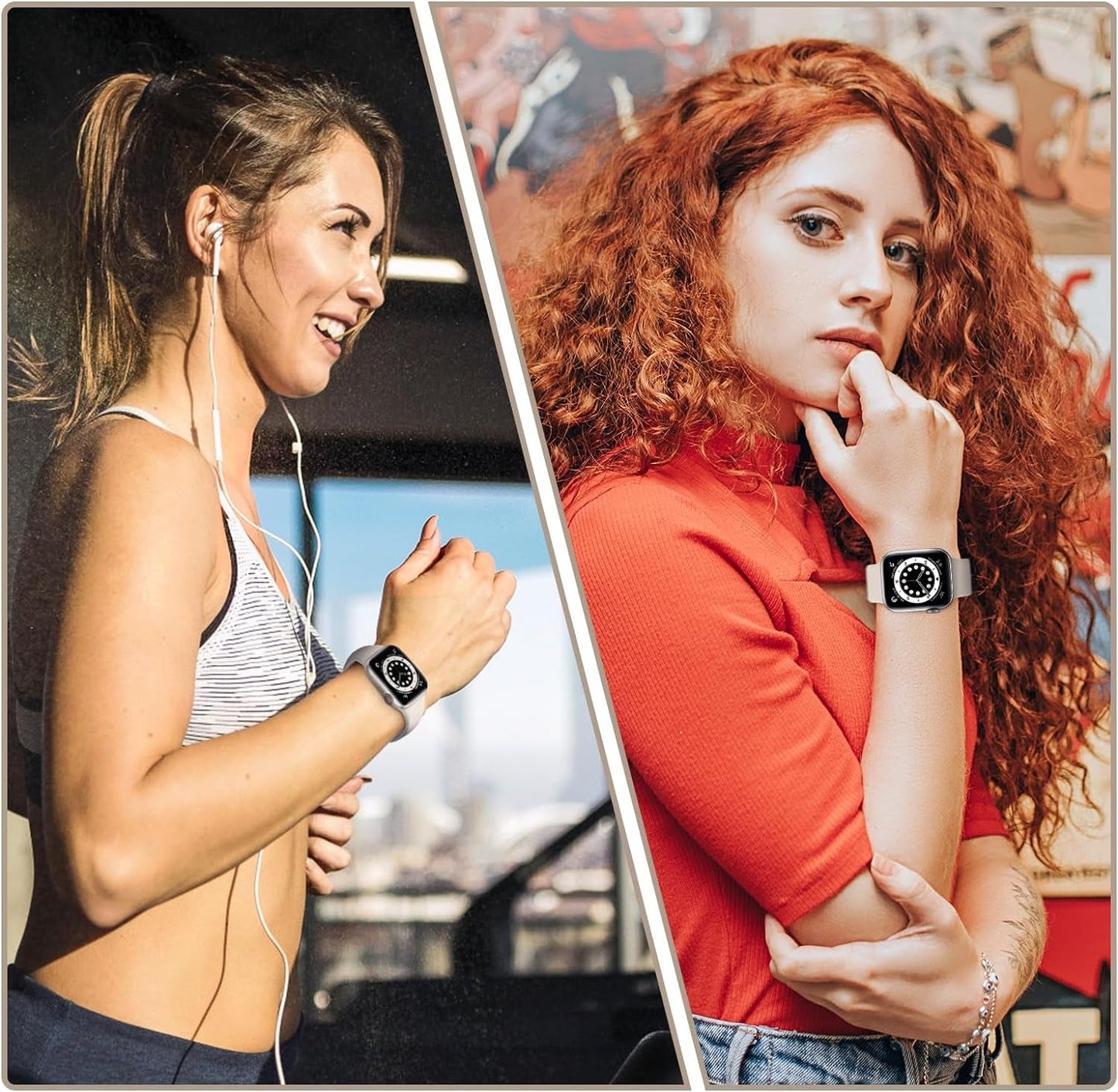 5 Pack Classic Bands Compatible with Apple Watch Band 38Mm 40Mm 41Mm 42Mm 44Mm 45Mm 49Mm,Soft Silicone Sport Bands for Iwatch Apple Watch Series 9 Ultra 8 7 6 5 4 3 2 1 SE