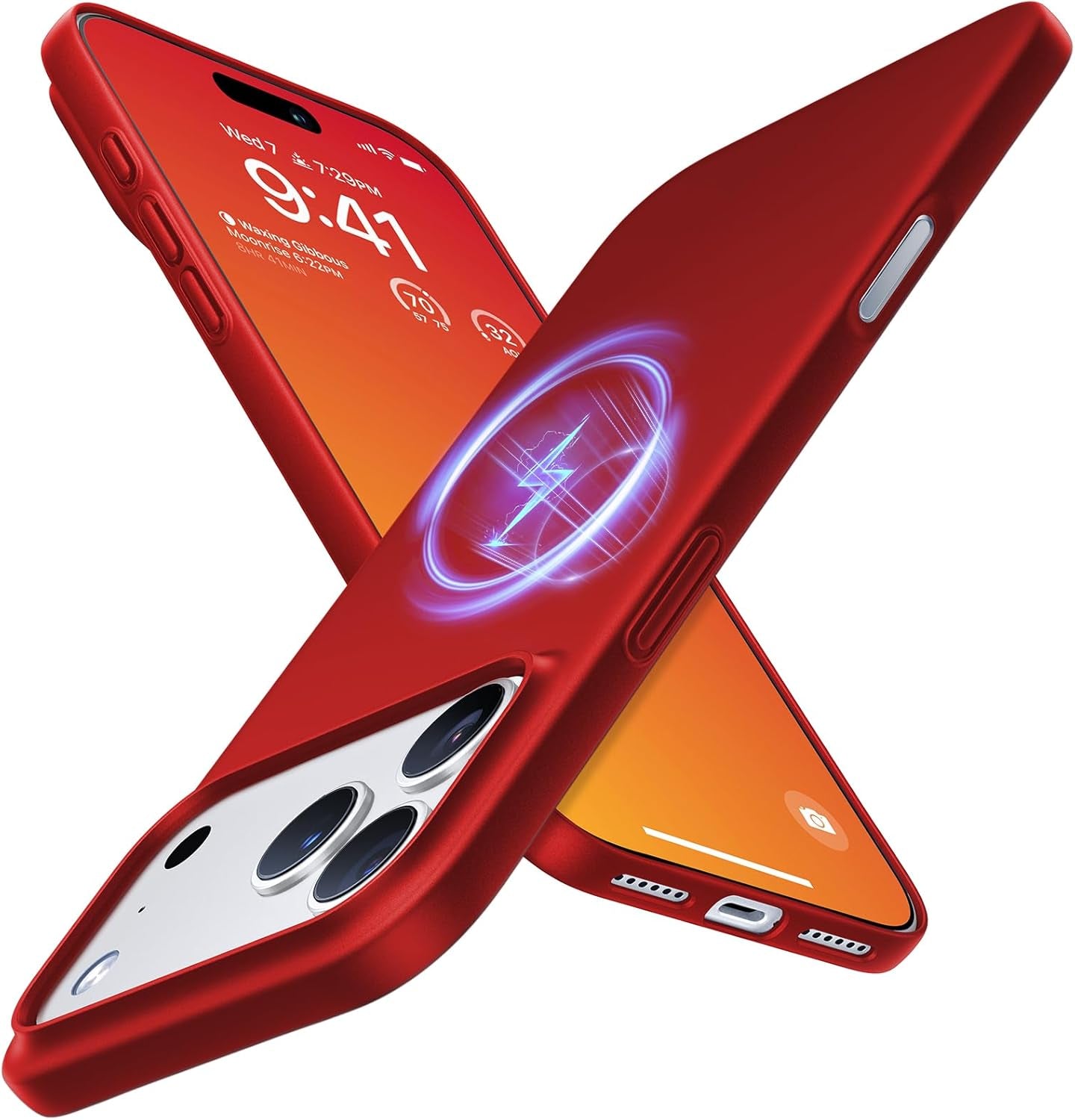 TORRAS Magnetic Slim Fit for Iphone 17 Pro Case 6.3 Inch, Ultra-Thin, Compatible with Magsafe, Lightweight Matte Anti-Scratch Hard PC Cover Phone Case for Iphone 17 Pro Originfit, Deep Blue