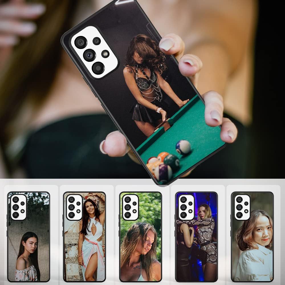 5 PCS Galaxy A53 Case,Sublimation Blank Phone Case for Samsung Galaxy A53,Soft TPU + Hard PC Anti-Scratch Anti-Slip Shockproof Protective Cover Case for Galaxy A53 5G