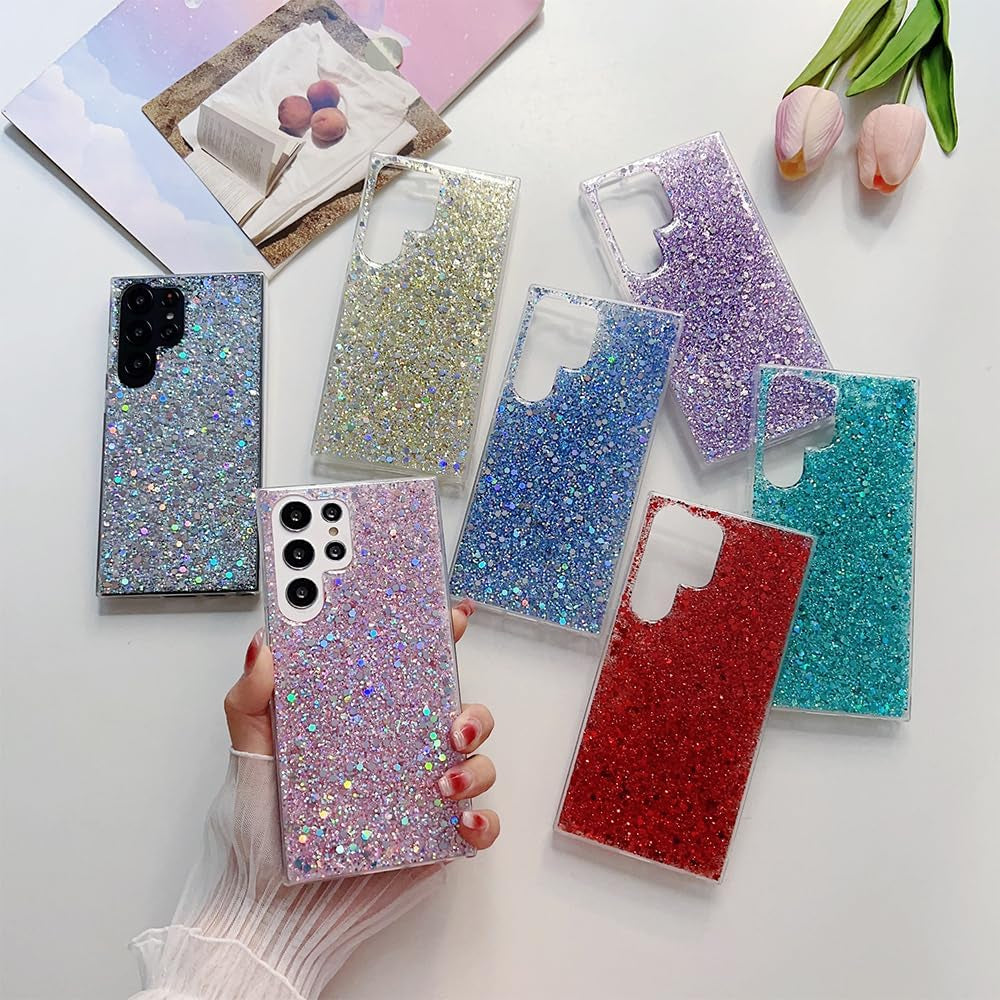 Case for Samsung Galaxy A53 5G Case Glitter Bling for Women Girls Sparkle Cover Cute Protective Phone Cases (Gold)