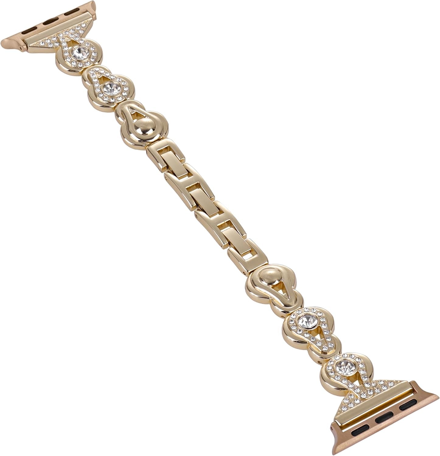 Bling Diamond Metal Band Compatible with Apple Watch Bands 38Mm 40Mm 41Mm 42Mm 44Mm 45Mm 49Mm, Dressy Women Jewelry Strap Lucky Gourd Bracelet for Iwatch Series 9 8 7 6 5 4 3 2 1 SE Ultra