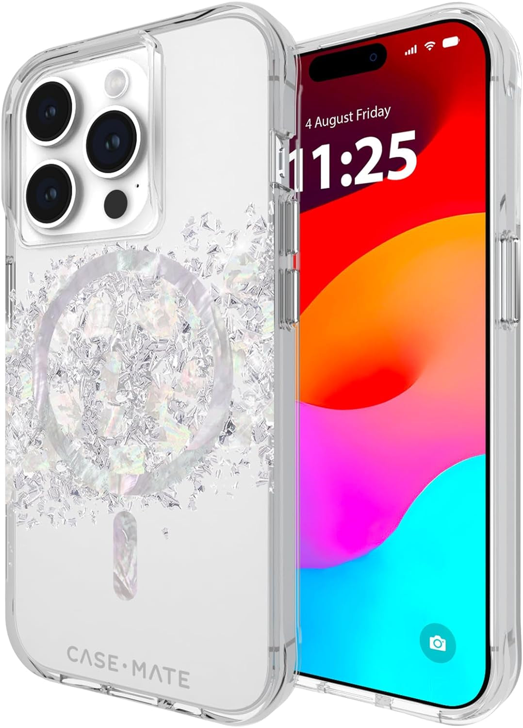 Case-Mate Iphone 15 Pro Case - Soap Bubble [12Ft Drop Protection] [Compatible with Magsafe] Magnetic Cover with Iridescent Swirl Effect for Iphone 15 Pro 6.1", Slim, Shockproof, Anti-Scratch Tech  Case-Mate   