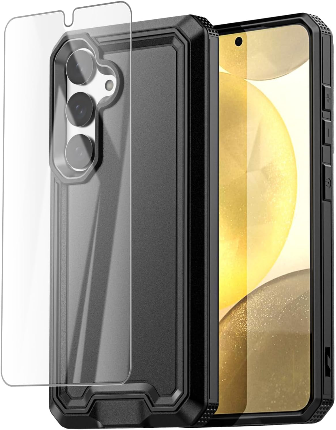 Aicase for Samsung Galaxy S24 Case 5G Built-In Stand with Glass Screen Protector,Heavy Duty Drop Protection Full Body Rugged Shockproof Military Protective Tough Durable Cover for Galaxy S24_6