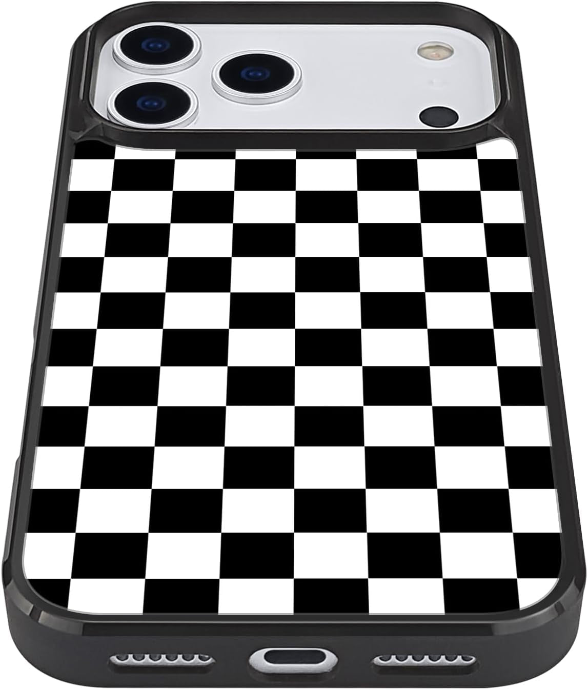 Designed for Iphone 17 Pro Max Case Checkered Pattern [Compatible with Magsafe] Military-Grade Drop Protection Non-Slip Sides Anti-Scratch Back Shockproof Magnetic Case for Iphone 17 Pro Max