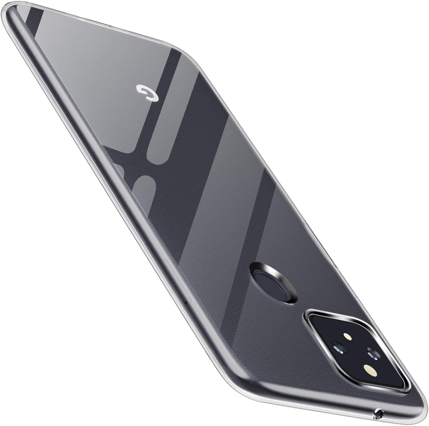 For Pixel 5 Case Clear Slim Thin Soft Skin Flexible TPU Scratch Resistant Silicone Gel Shockproof Protective Cases Cover for Google Pixel 5,Crystal Clear  DONGDEAR   