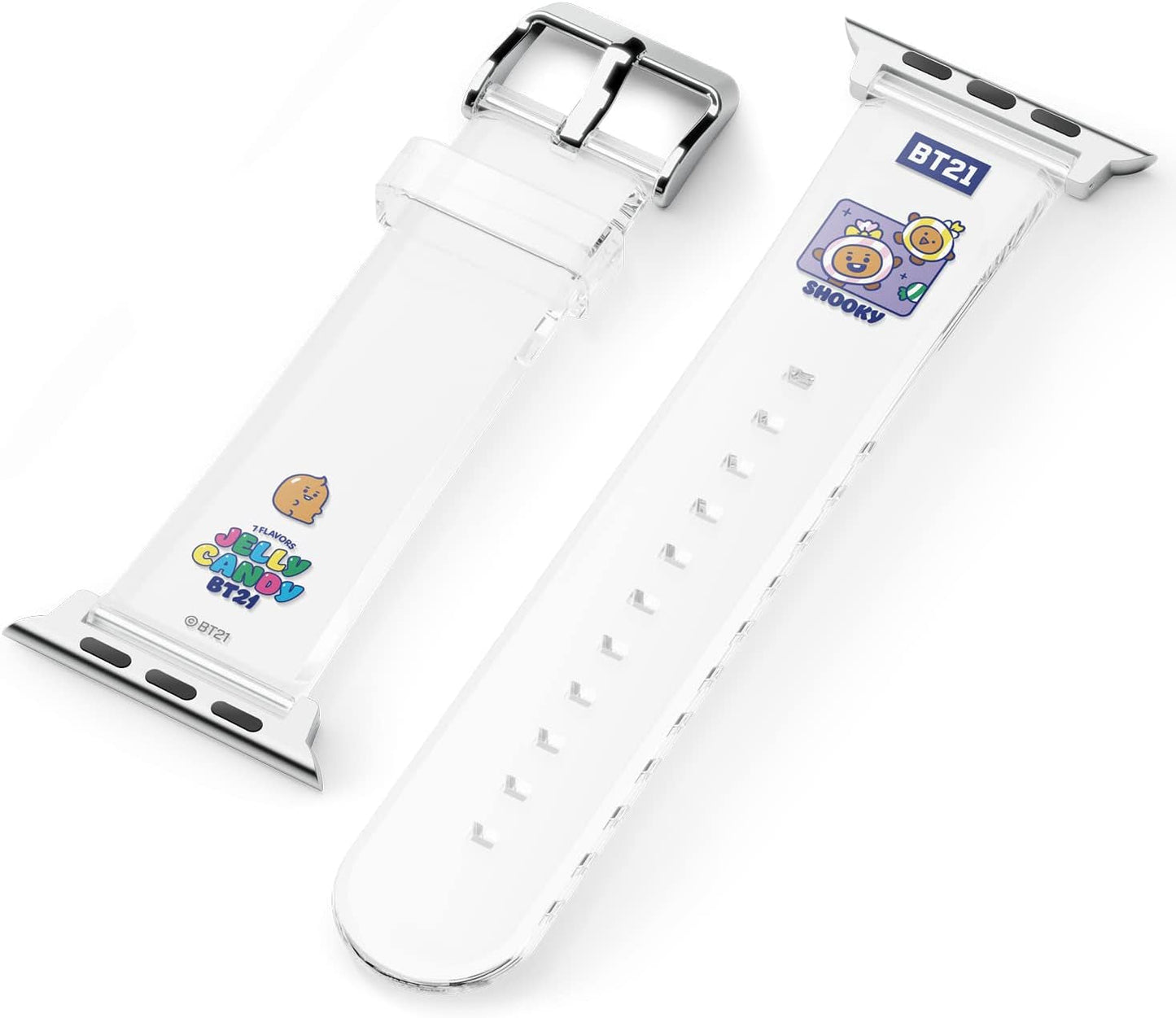 Elago BT21 Band Compatible with Apple Watch Band 38Mm 40Mm 41Mm 42Mm 44Mm 45Mm 49Mm Compatible with Iwatch Series Ultra2/Ultra/Se/9/8/7/6/Se/5/4/3/2/1, Soft Protective Strap [Official Merchandise]