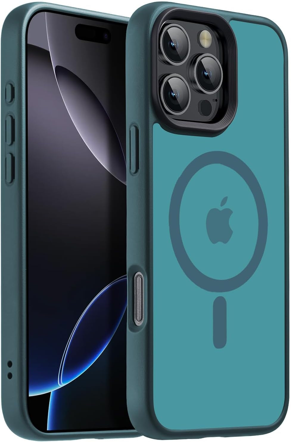 For Iphone 17 Pro Max Case with Camera Lens Protector[10Ft Military-Grade Protection] Compatible with Fit Magsafe Shockproof Slim Thin Cover Case for Iphone 17 Pro Max 6.9 Inch, Orange Bumper